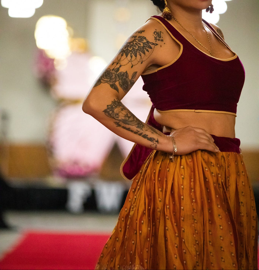 The Sunset Majesty Midi Skirt