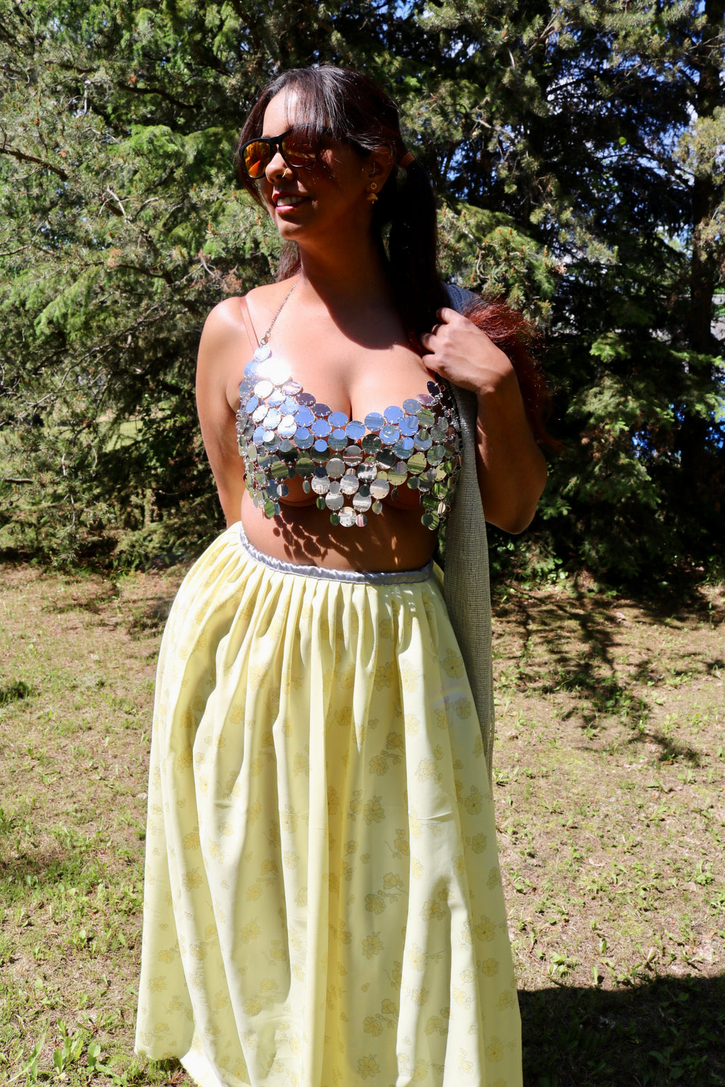 Moon Garden Lehenga Set in Pastel Yellow