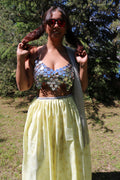 Moon Garden Lehenga Set in Pastel Yellow