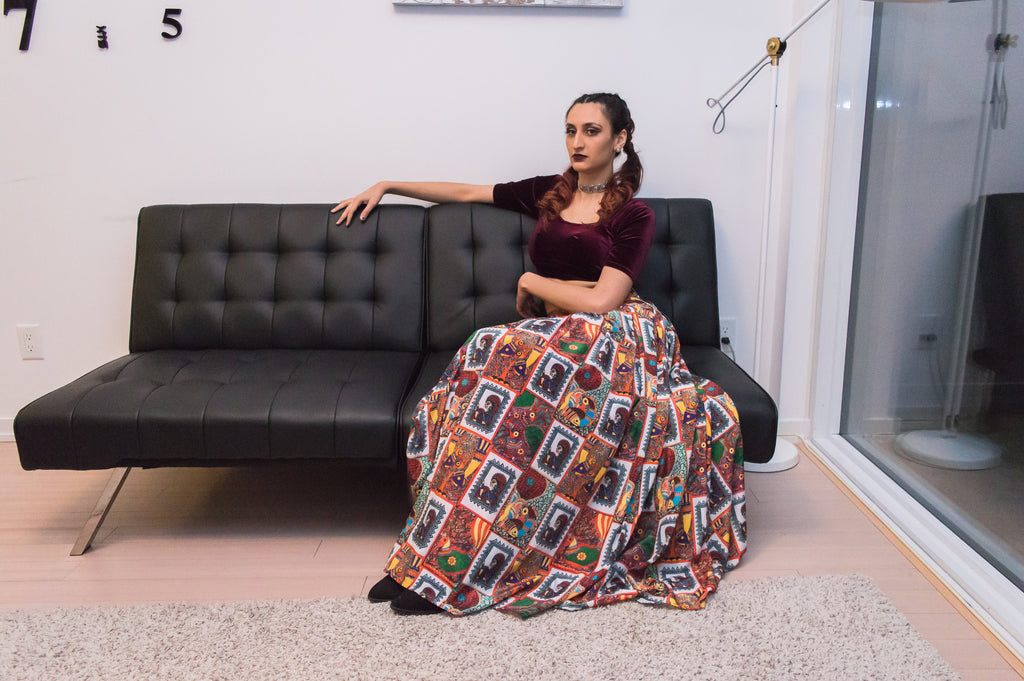 "My Tribe, My Rules" Lehenga Set (Big Print)