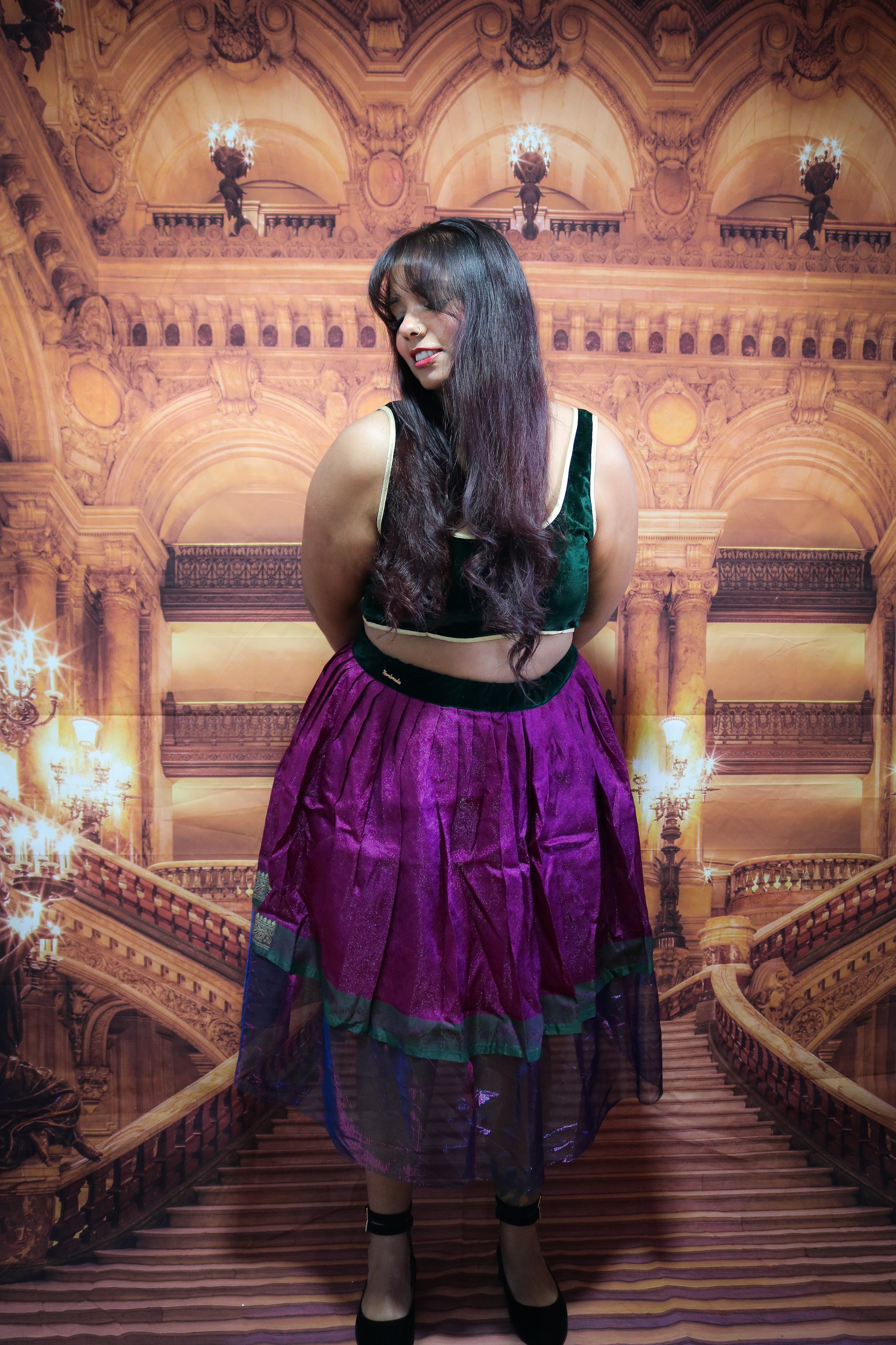 “Maharani’s Whimsical Grove” Midi Co-ord Set