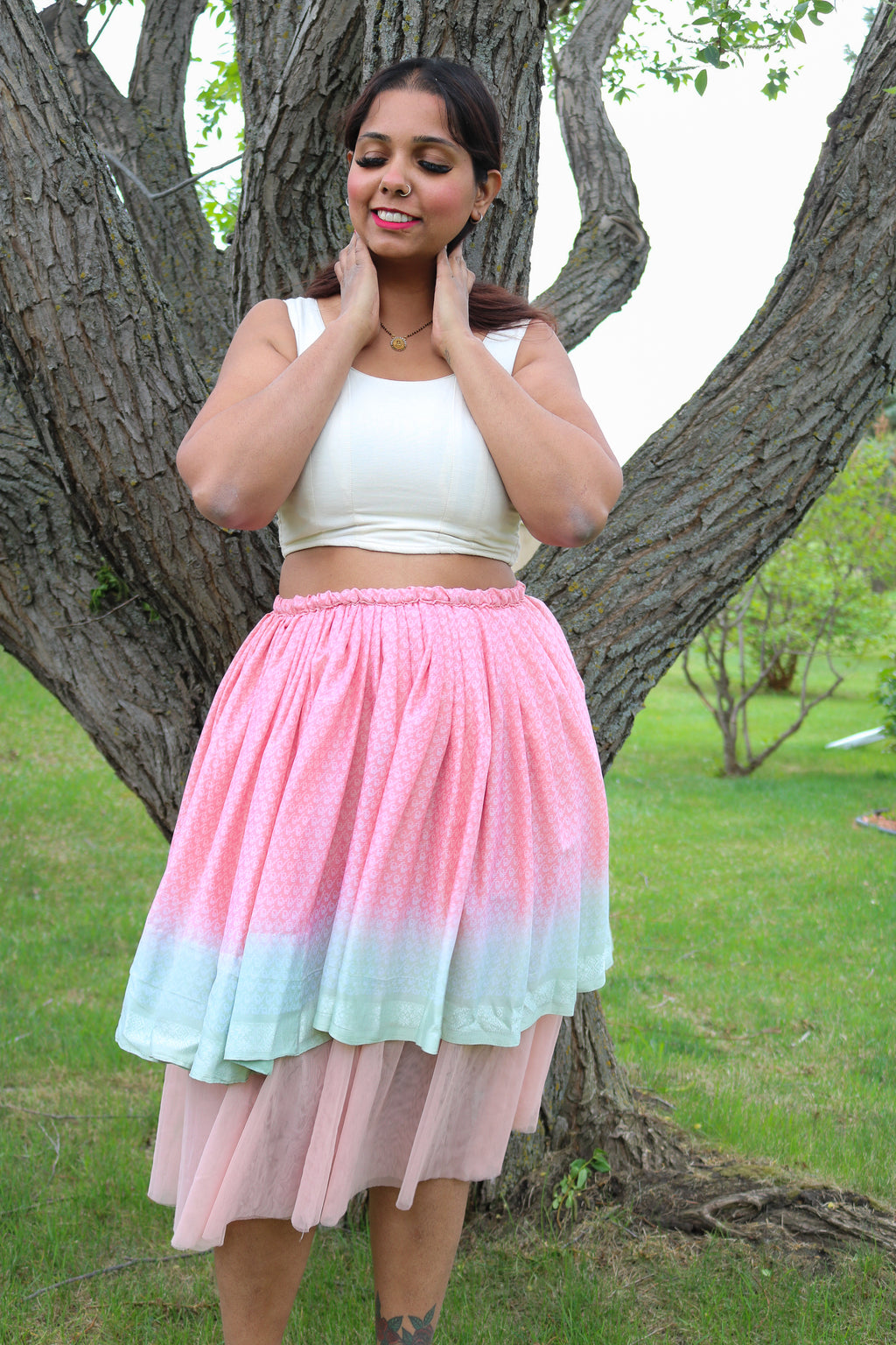 Fairy Fern Midi Skirt