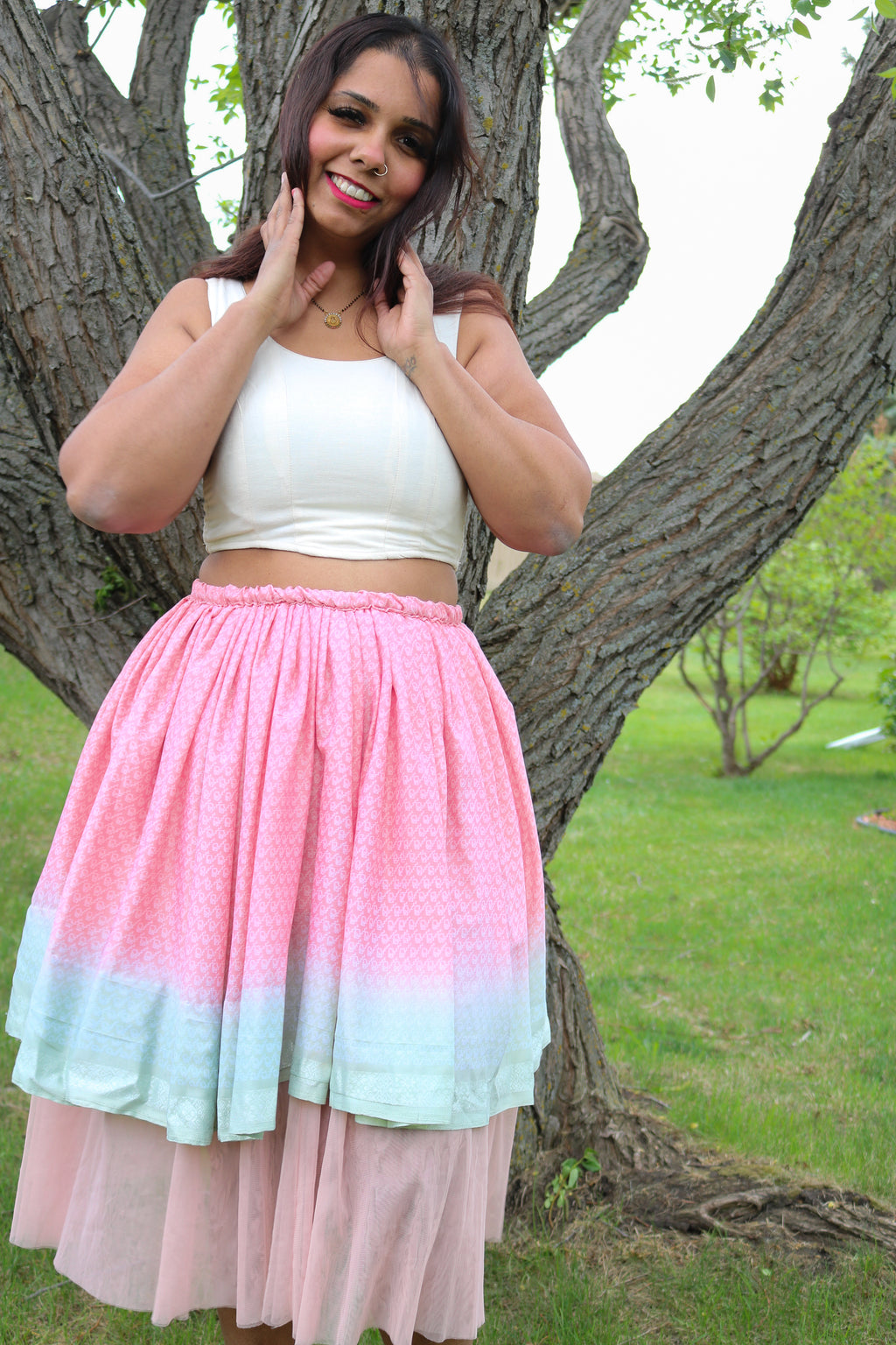 Fairy Fern Midi Skirt
