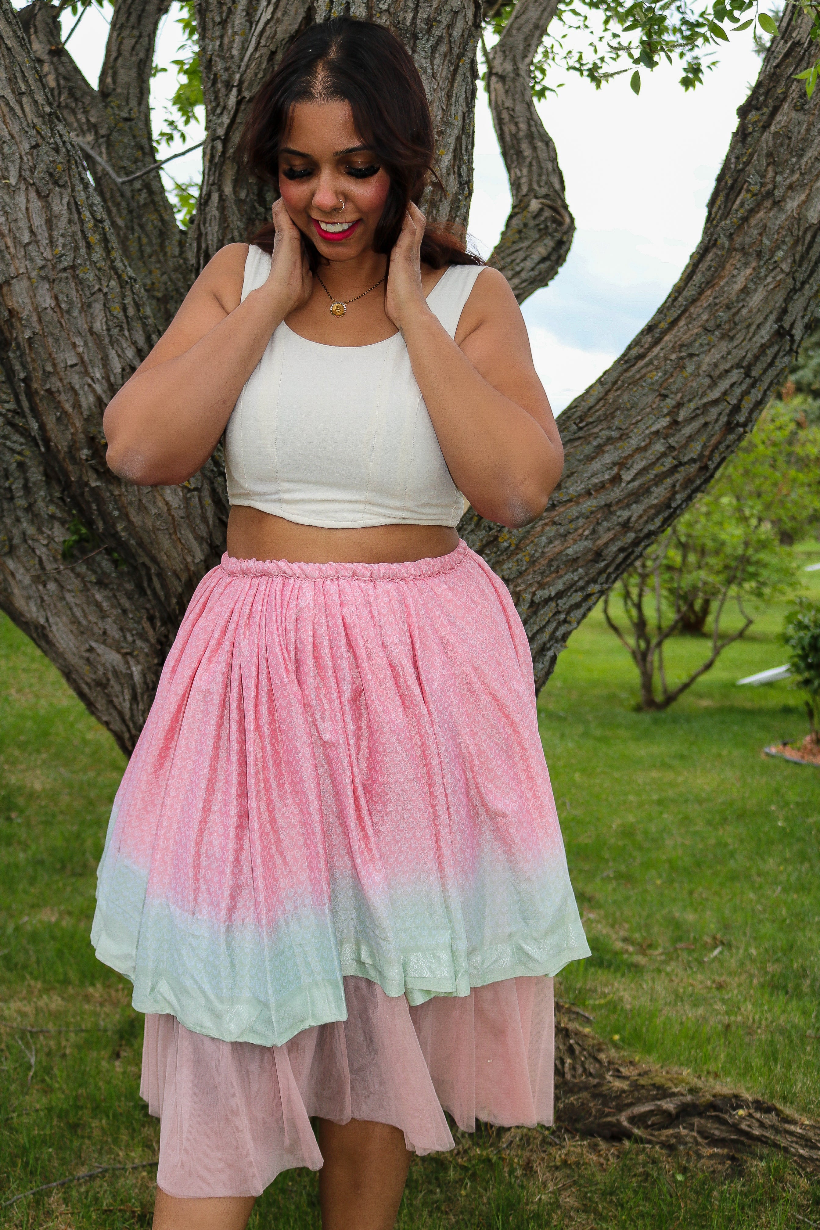 Fairy Fern Midi Skirt