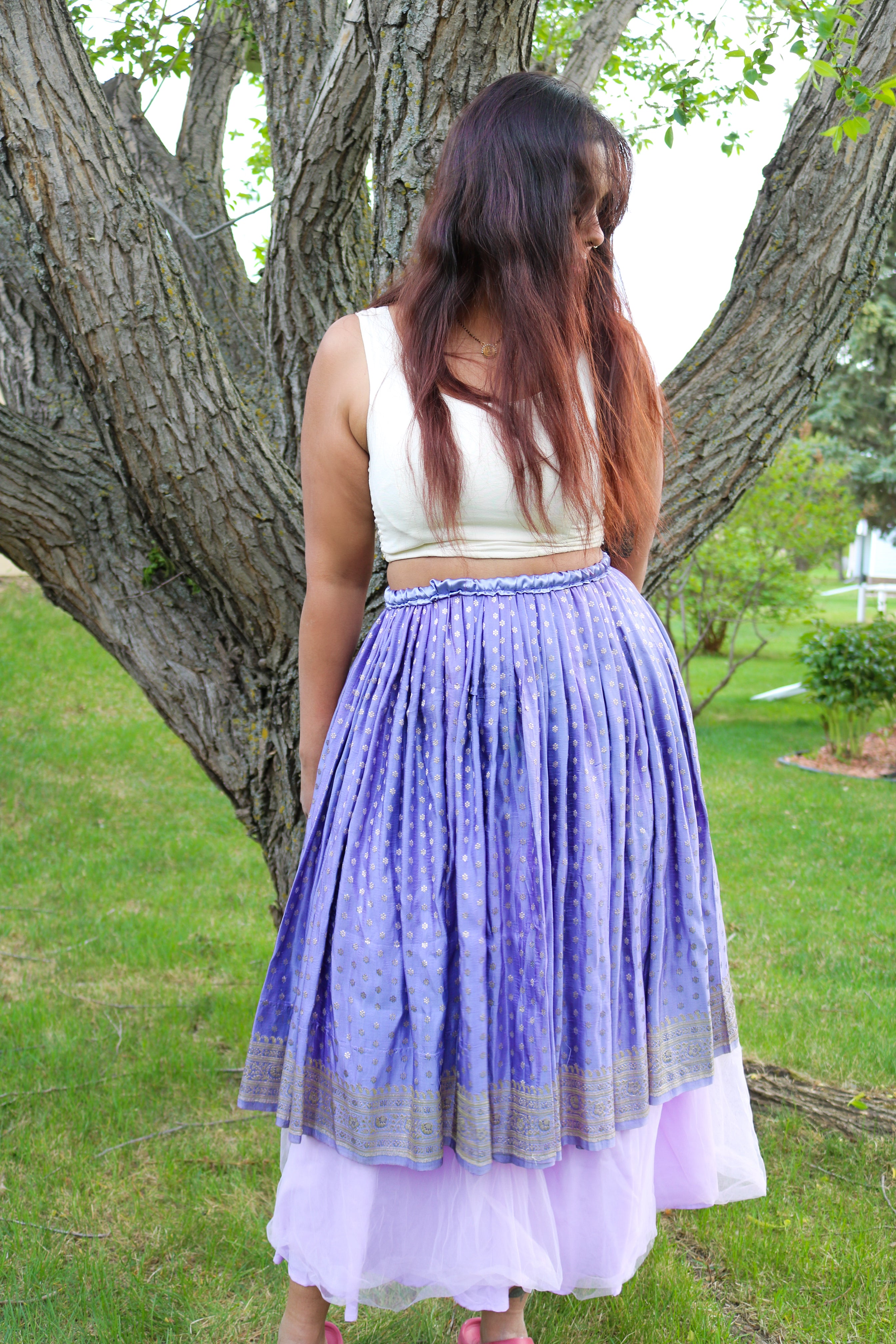 Lavendusk Midi Skirt