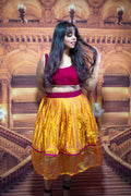 “Maharani’s Sunset Majesty” Midi Co-ord Set