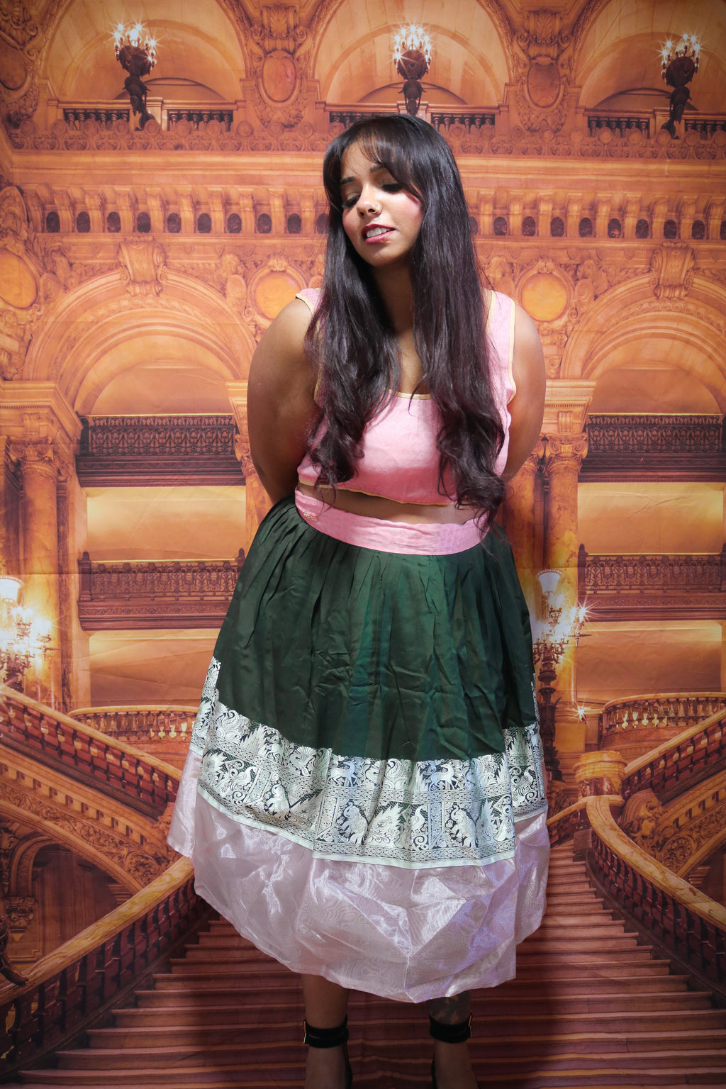 "Maharani's Rosy Secret” Midi Co-ord Set