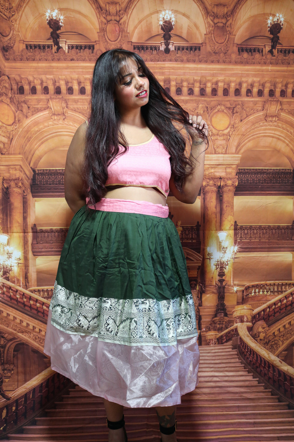 "Maharani's Rosy Secret” Midi Co-ord Set