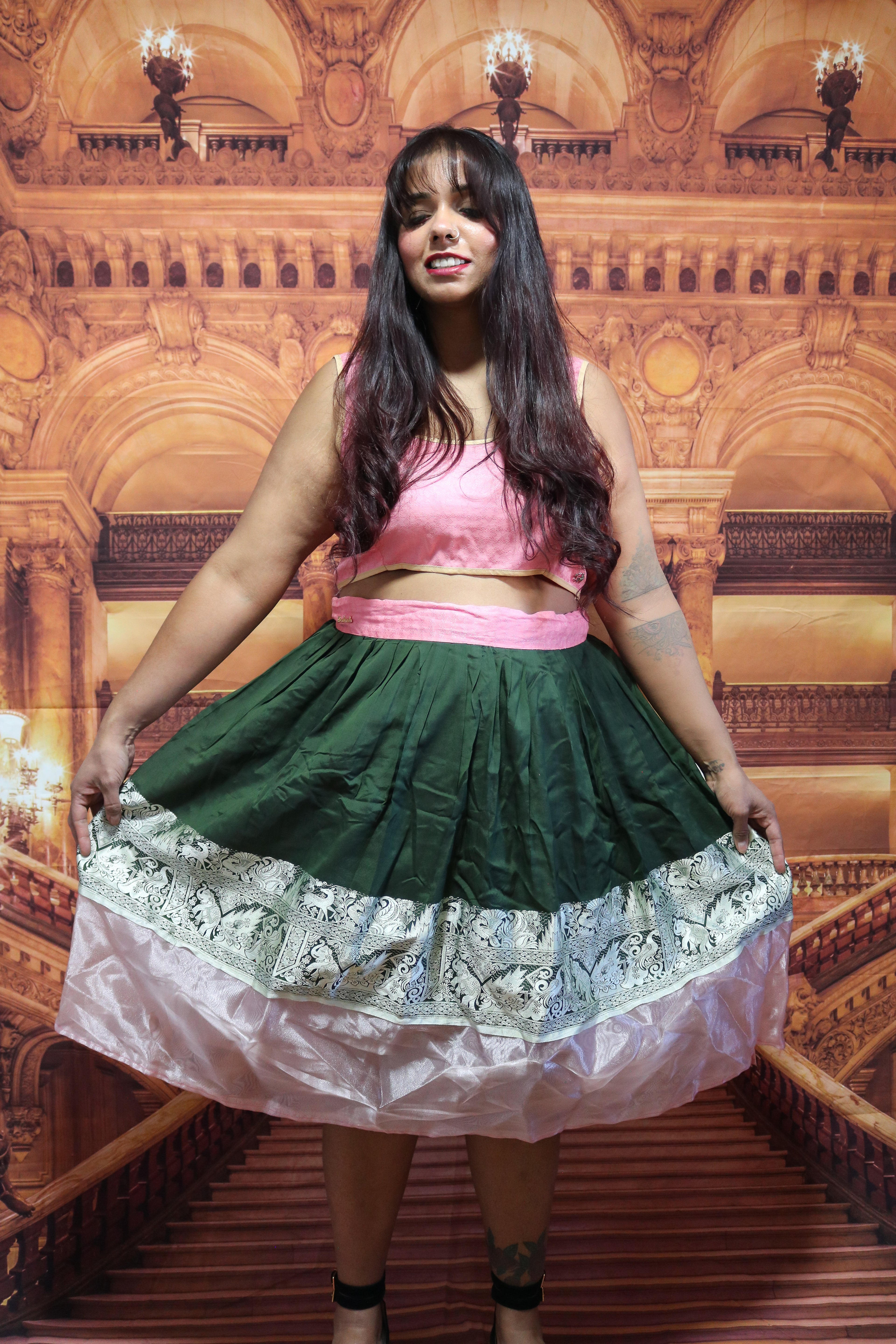 "Maharani's Rosy Secret” Midi Co-ord Set