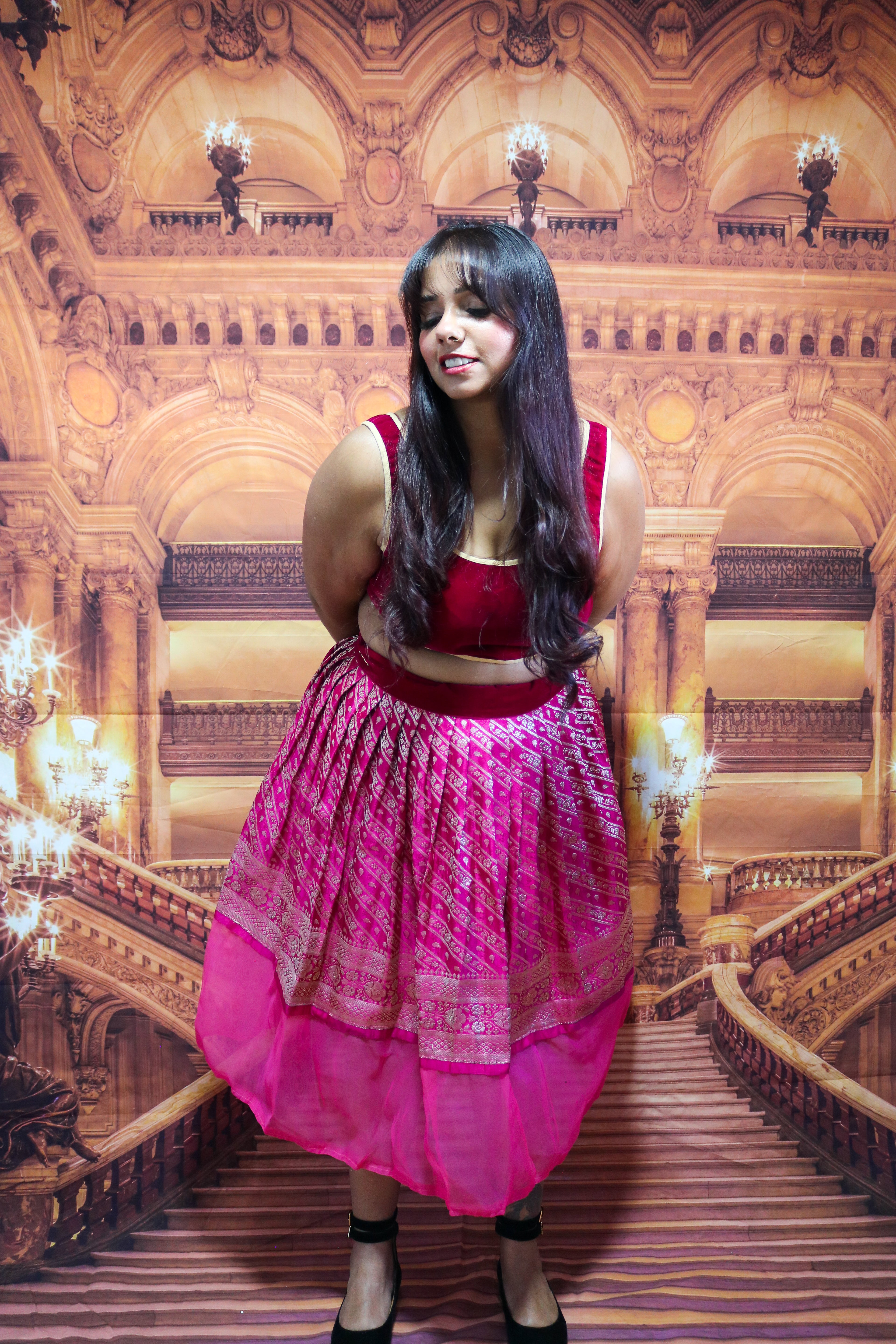 “Maharani’s Raspberry Dream” Midi Co-ord Set