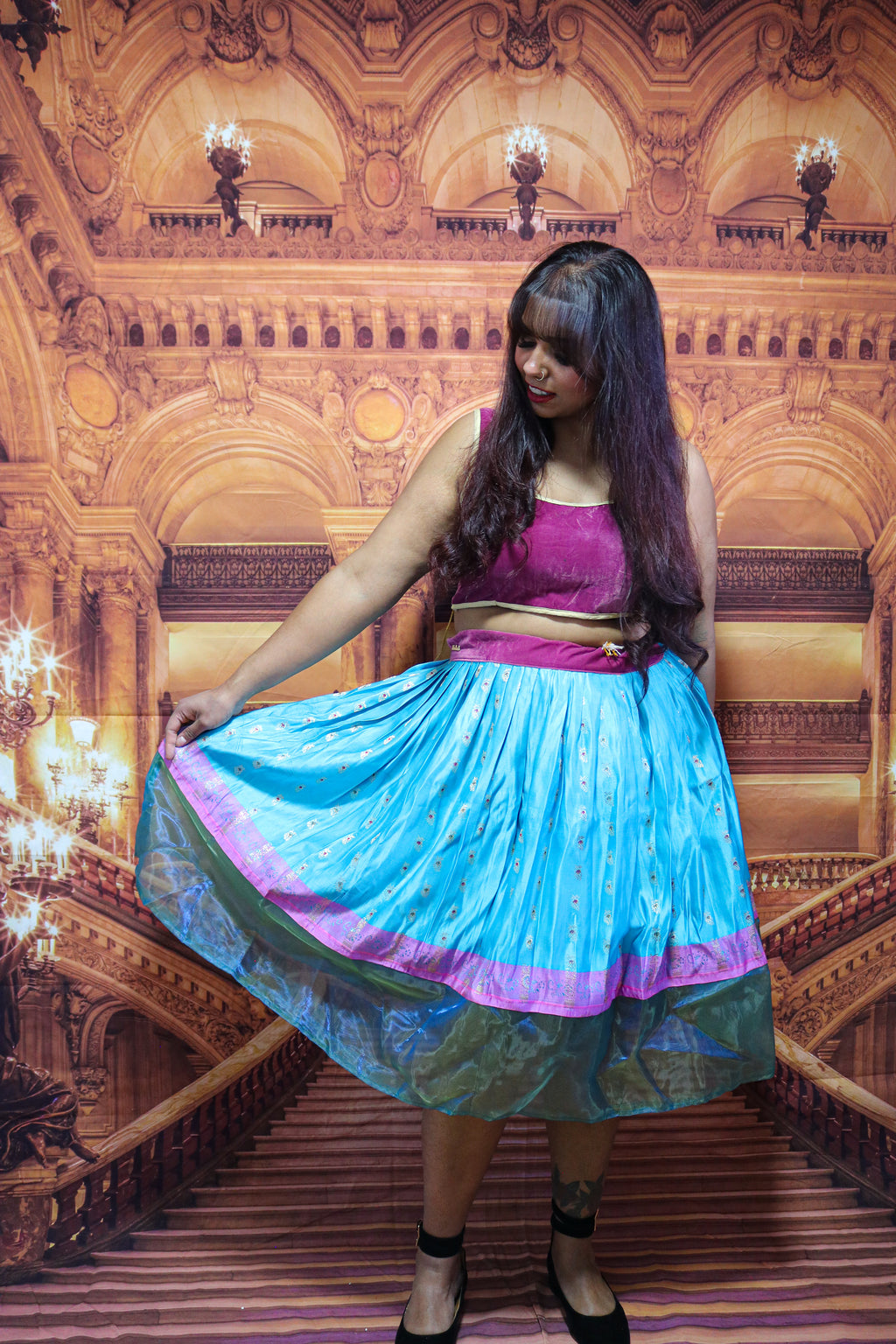 “Maharani’s Ocean Treasure” Midi Co-ord Set