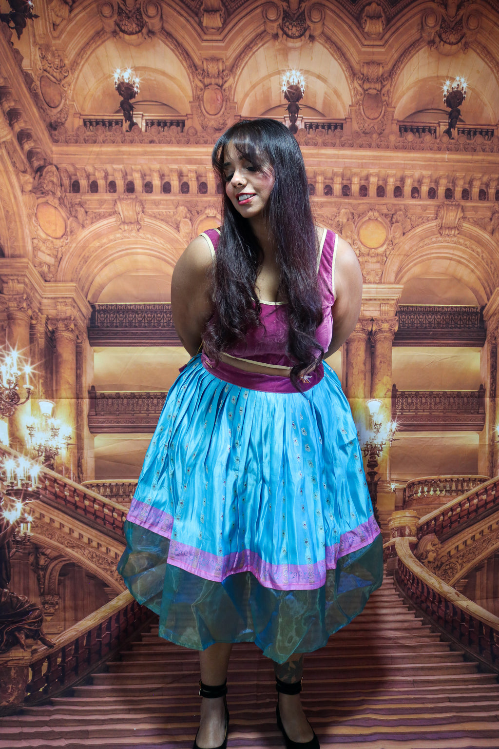 “Maharani’s Ocean Treasure” Midi Co-ord Set