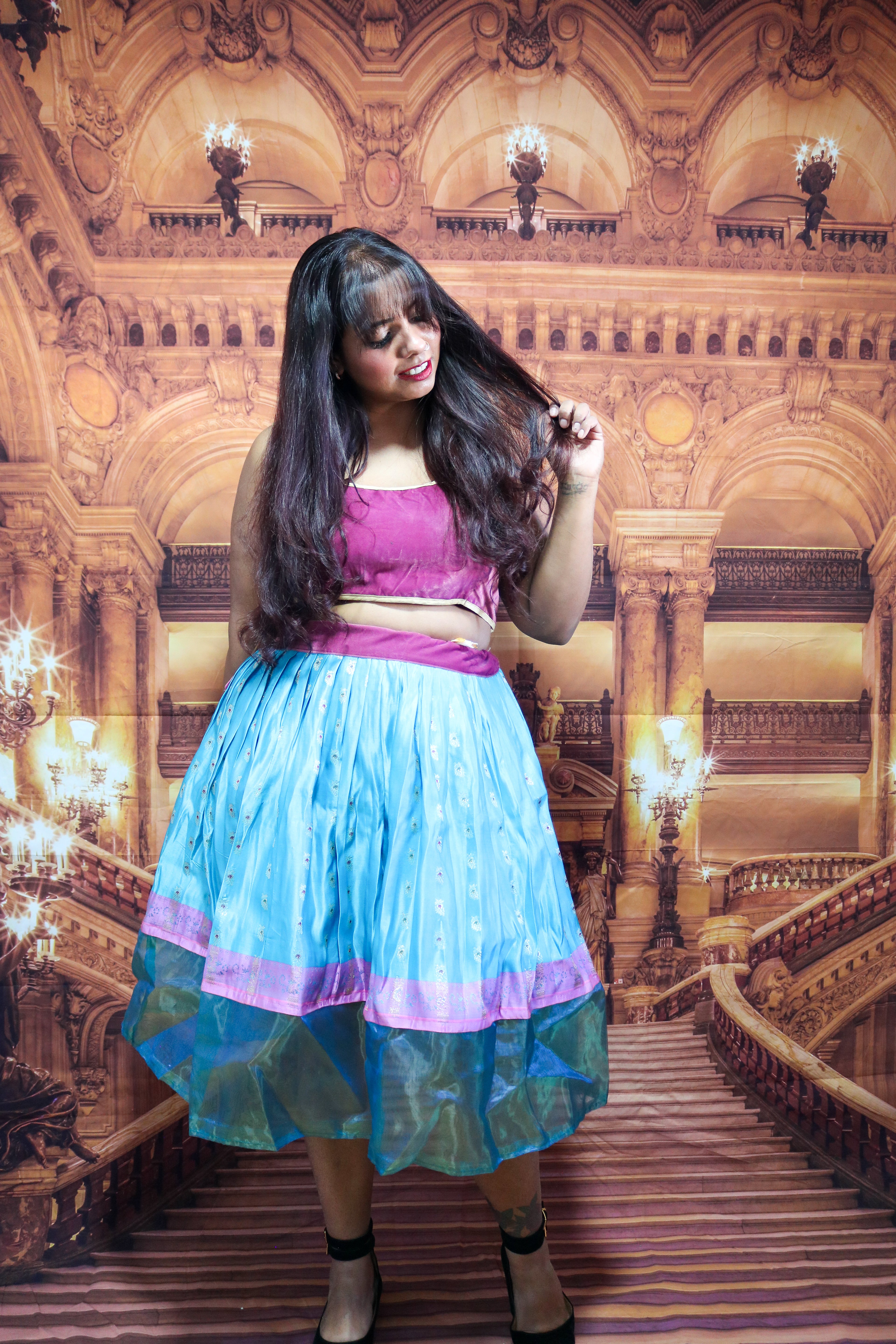 “Maharani’s Ocean Treasure” Midi Co-ord Set