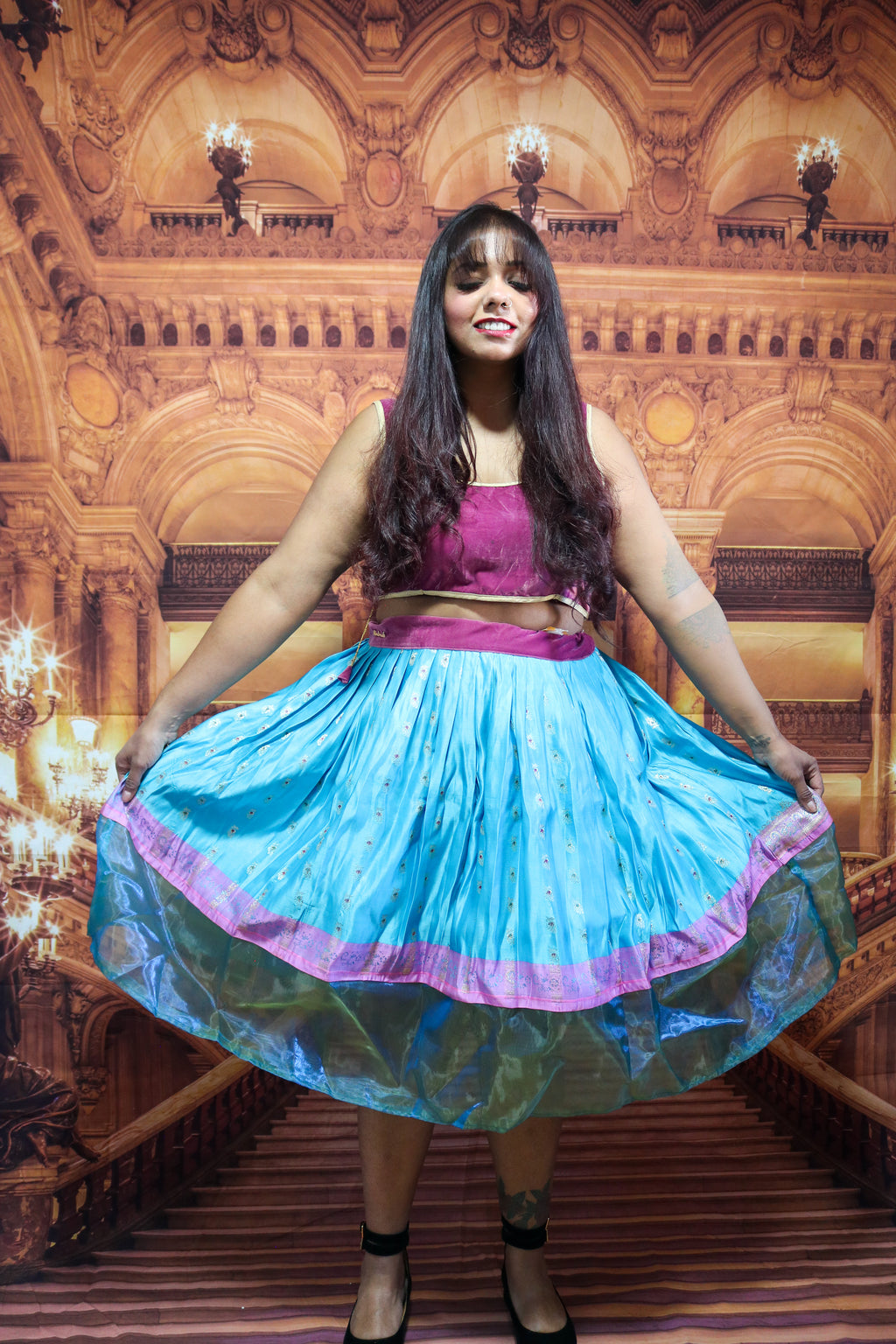 “Maharani’s Ocean Treasure” Midi Co-ord Set