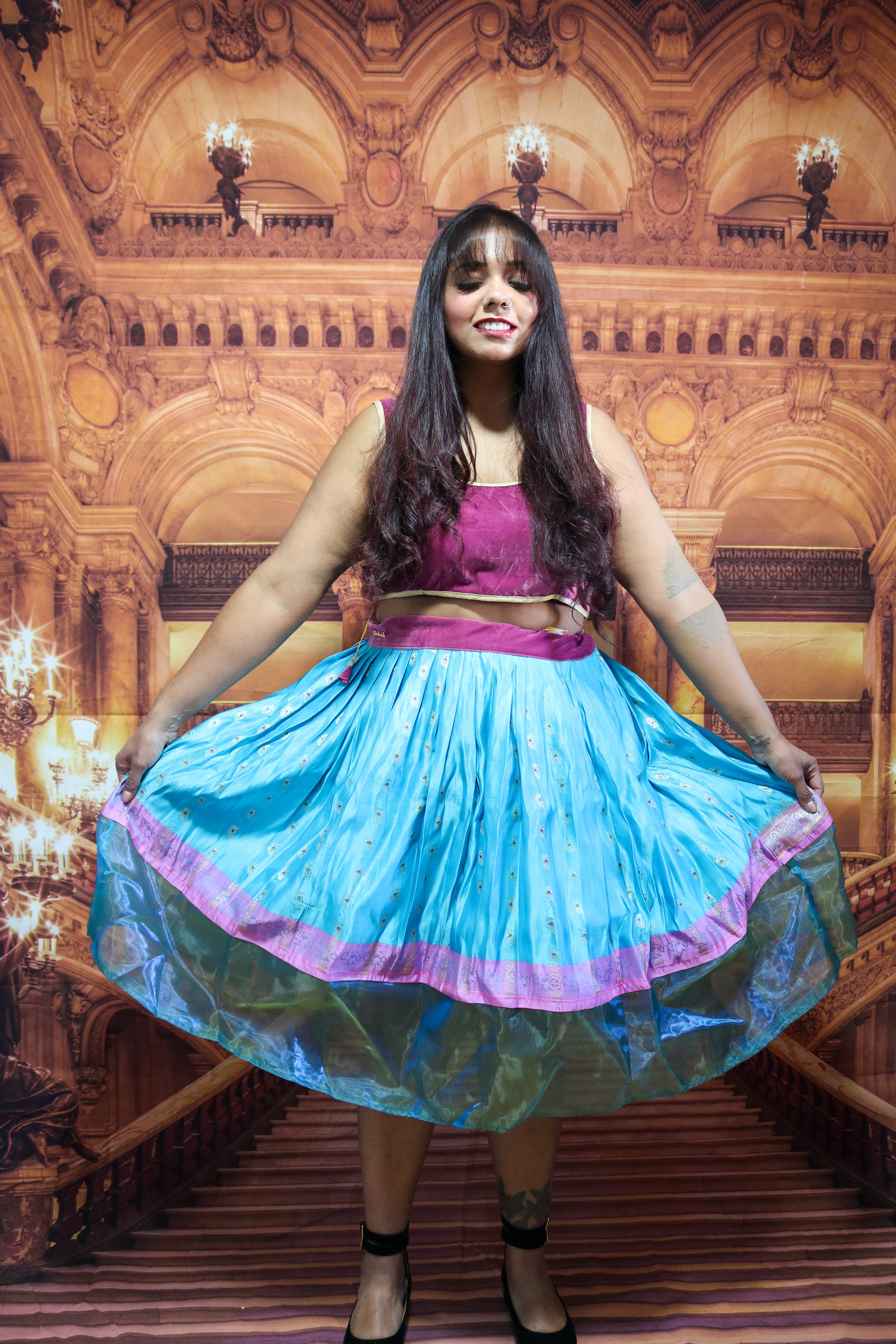 “Maharani’s Ocean Treasure” Midi Co-ord Set