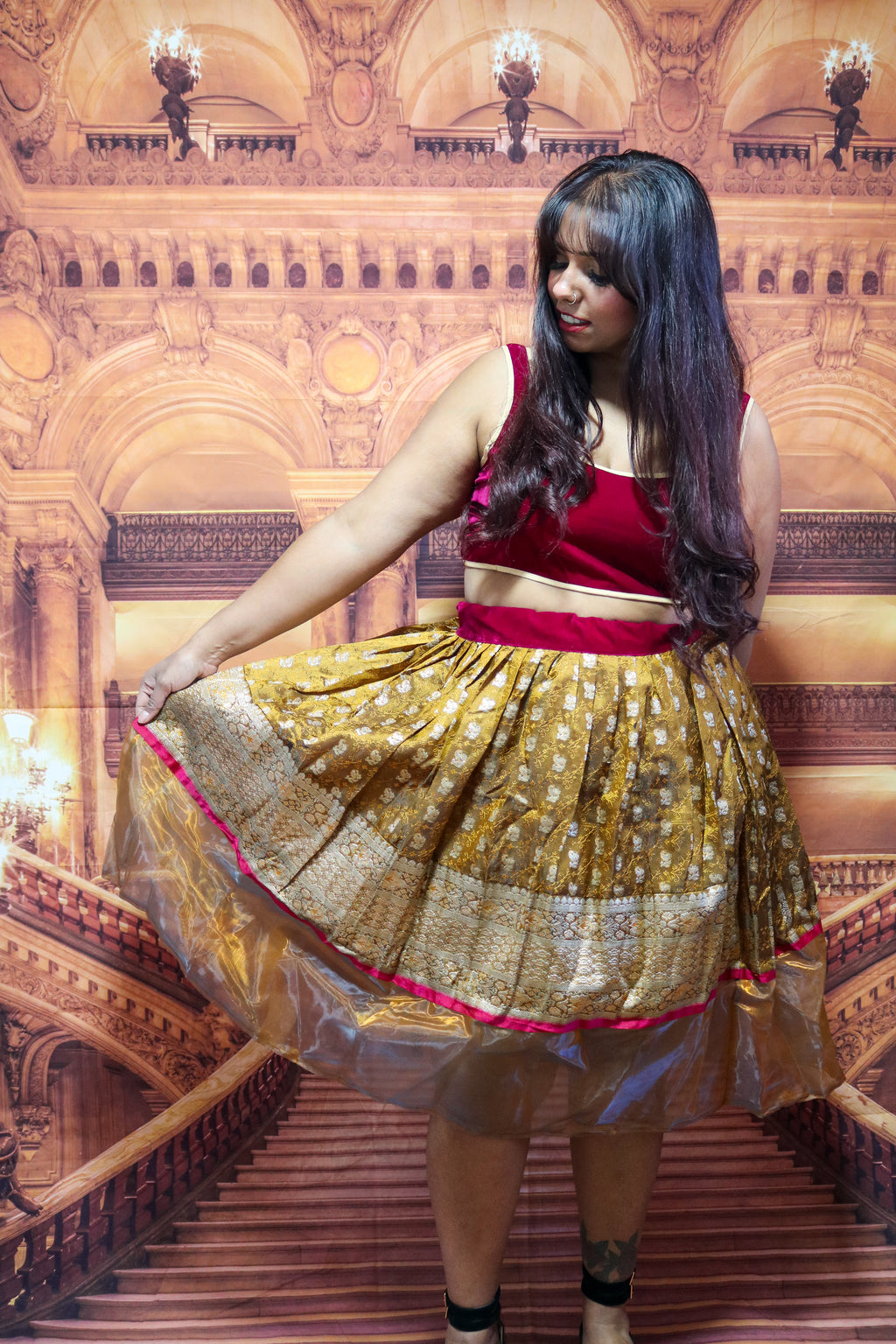 “Maharani’s Honey Glazed” Midi Co-ord Set