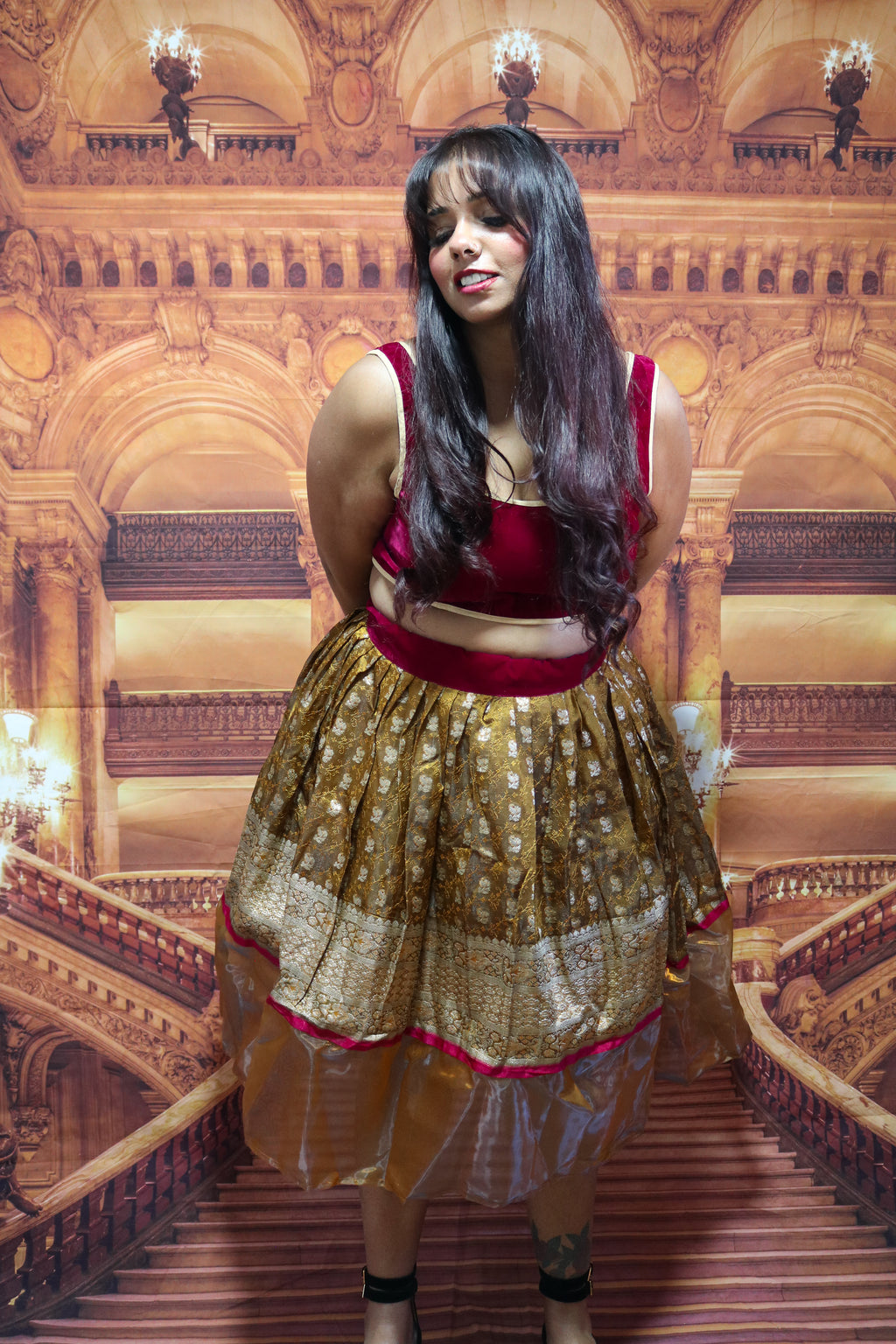 “Maharani’s Honey Glazed” Midi Co-ord Set