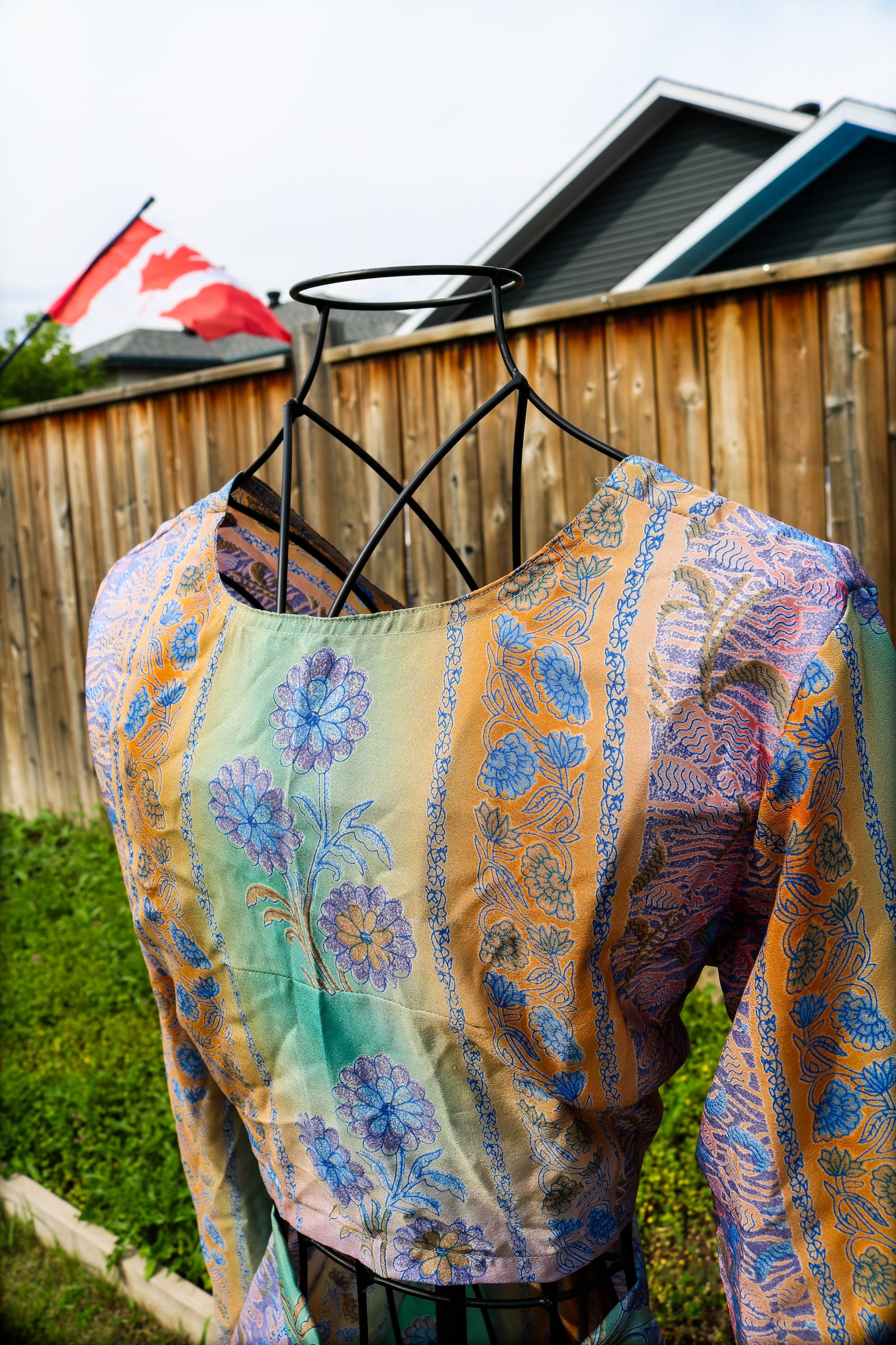 Abyss Summer Long Sleeve Crop Top & Slit Skirt