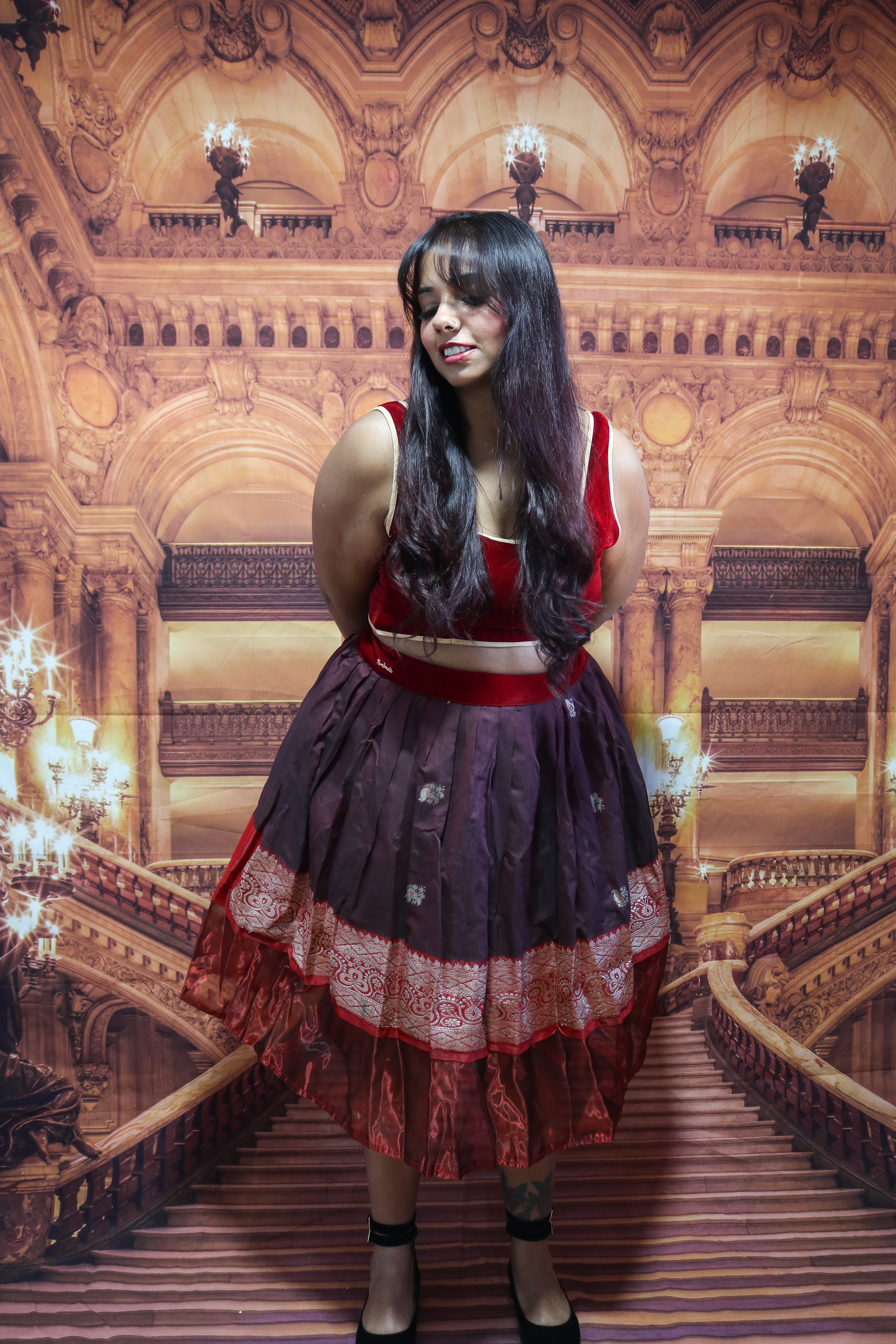 "Maharani's Wine Affair" Midi Co-ord Set