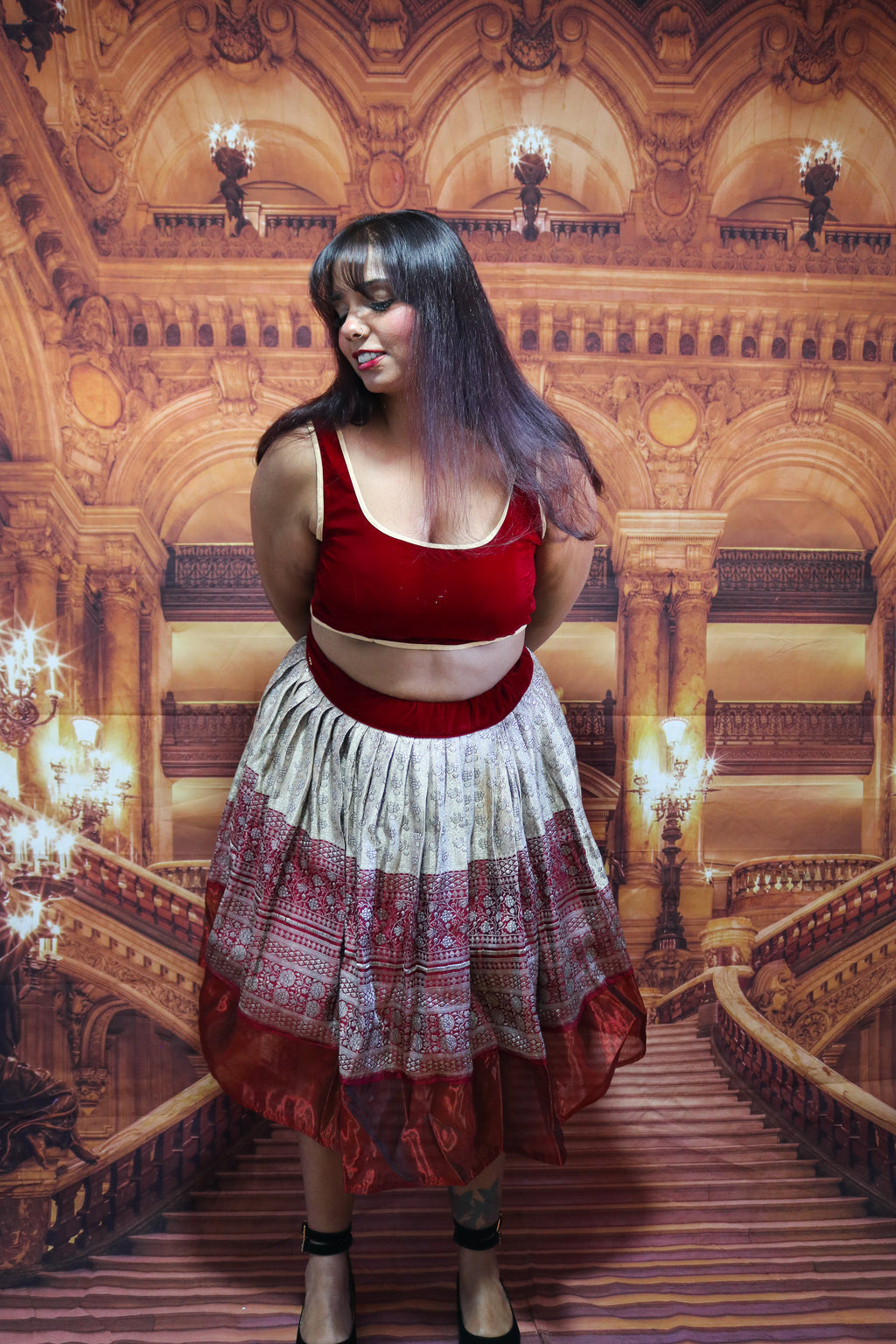 "Maharani's Smoky Lovenote” Midi Co-ord Set