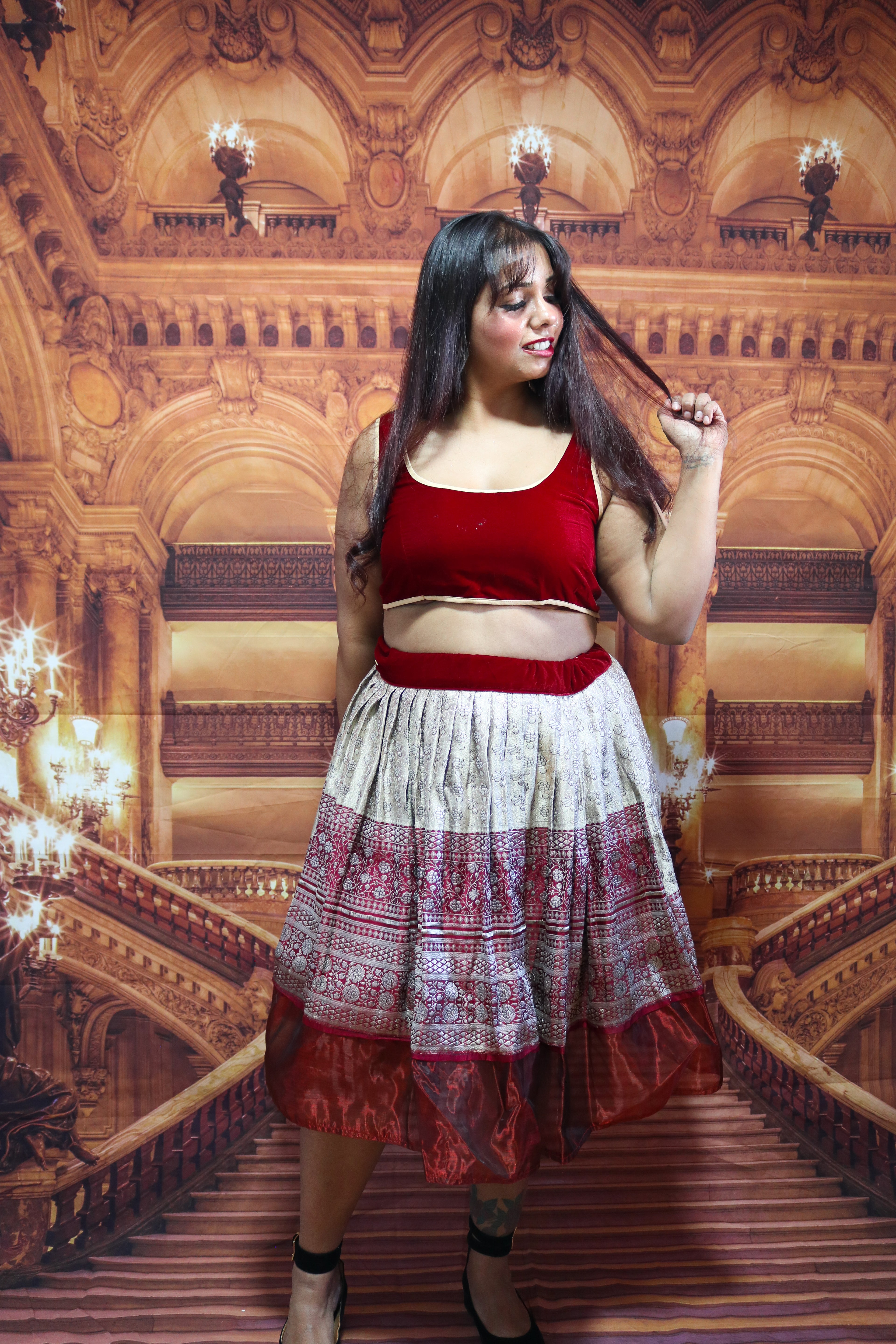 "Maharani's Smoky Lovenote” Midi Co-ord Set