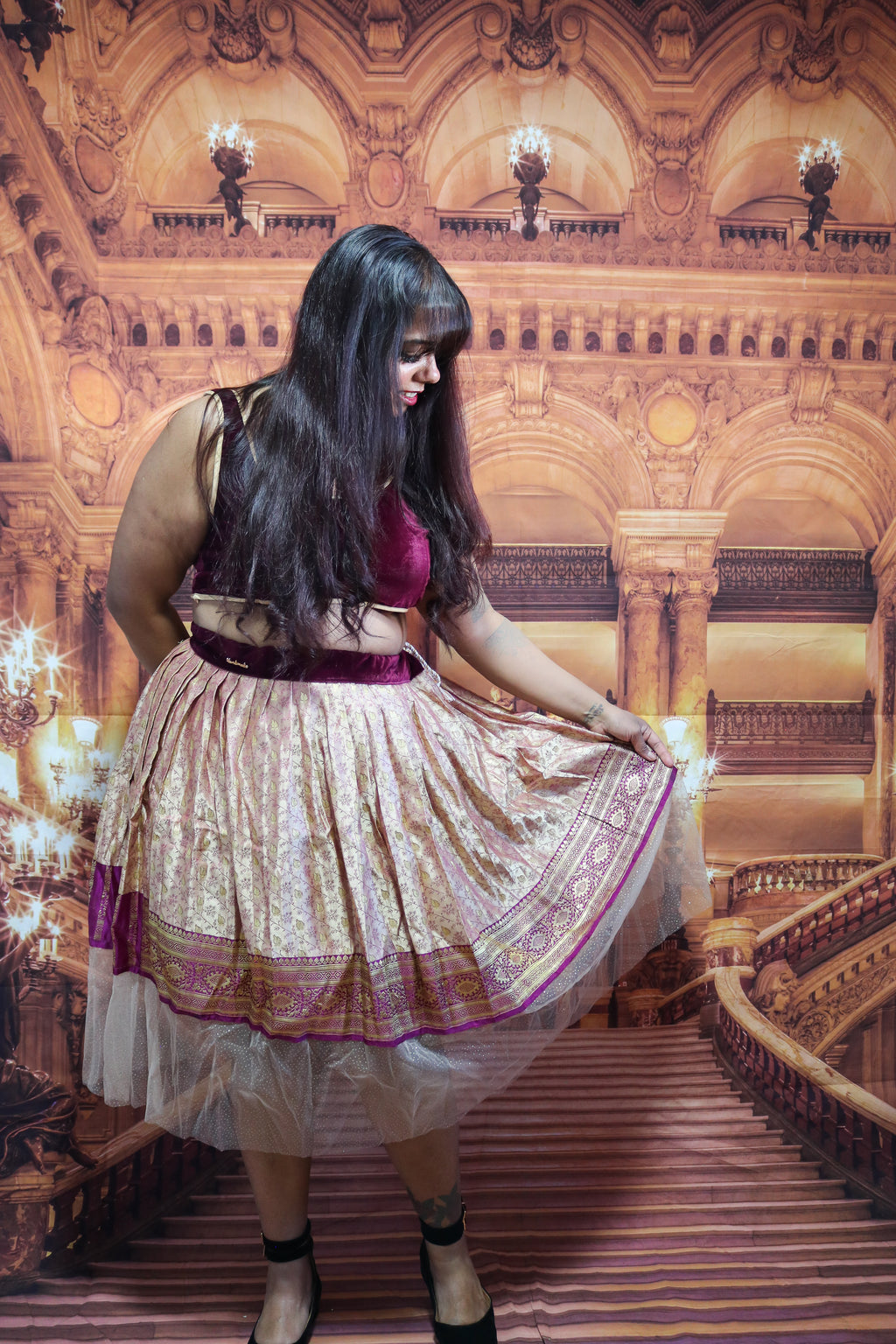 “Maharani’s Tan Teasing” Midi Co-ord Set