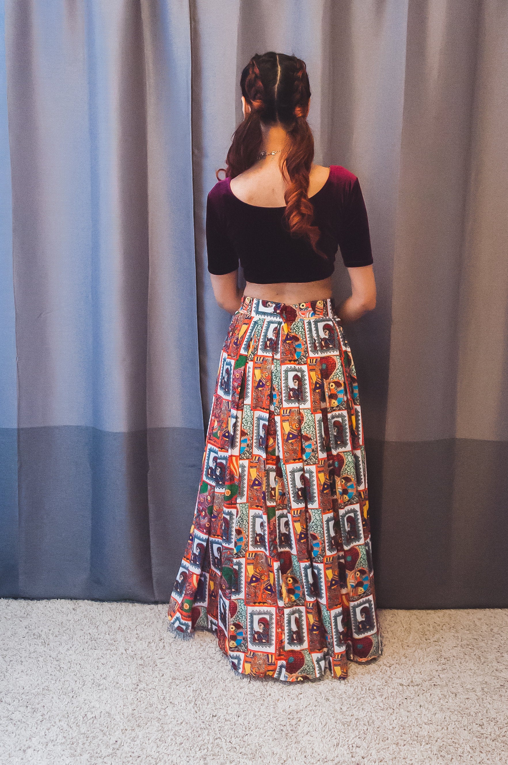 "My Tribe, My Rules" Lehenga Set (Big Print)
