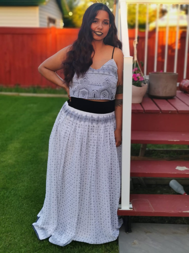 Salt and Pepper Lehenga Set