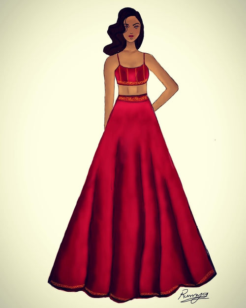 "Dip it in Gold" Lehenga Set