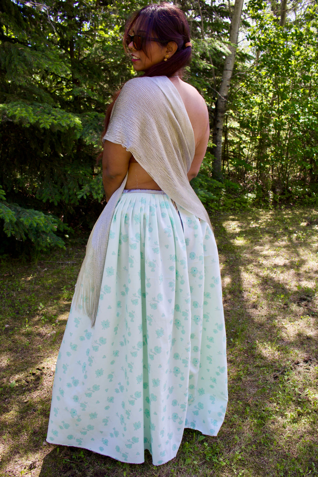 Moon Garden Lehenga Set in Pastel Green