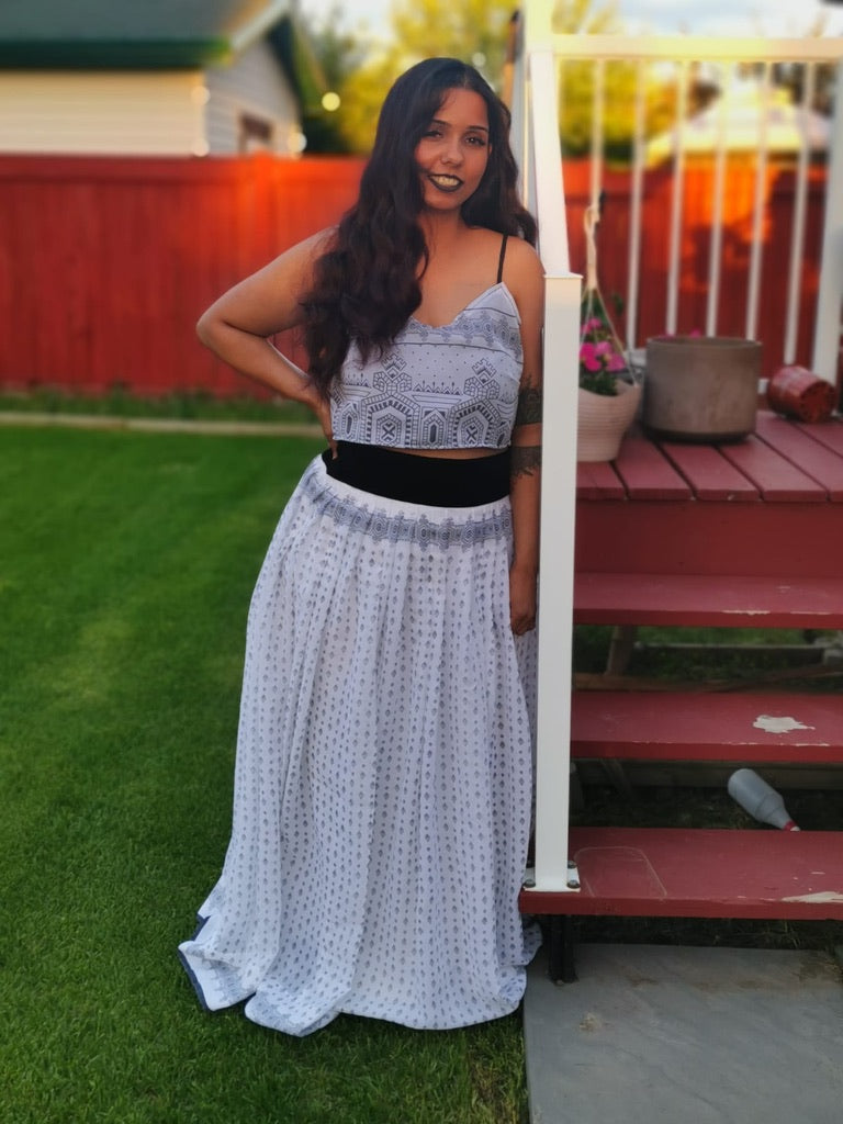 Salt and Pepper Lehenga Set