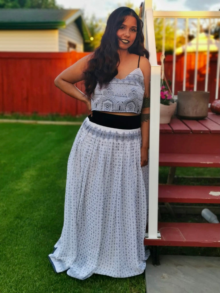 Salt and Pepper Lehenga Set