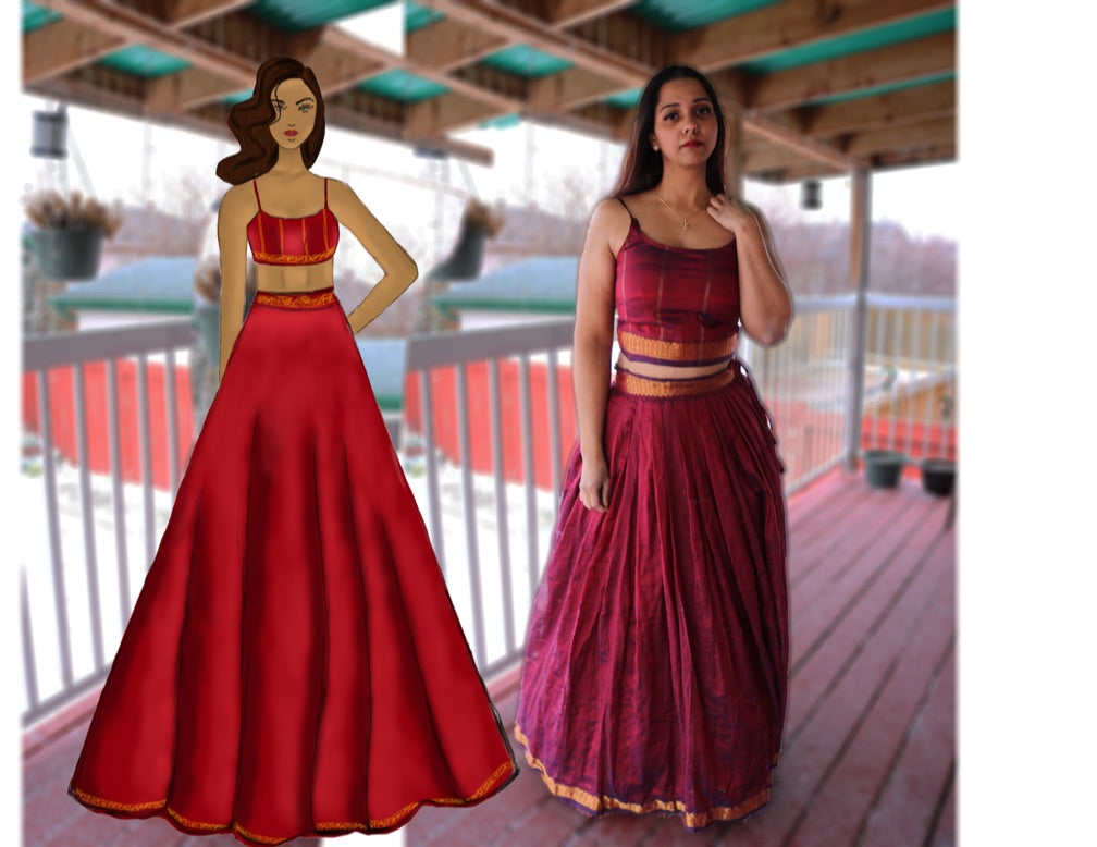 "Dip it in Gold" Lehenga Set