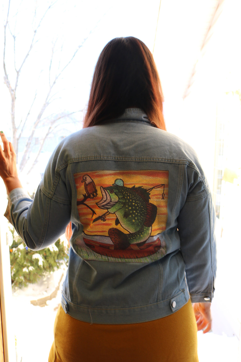 Gone Fishin' Blue Jean Jacket