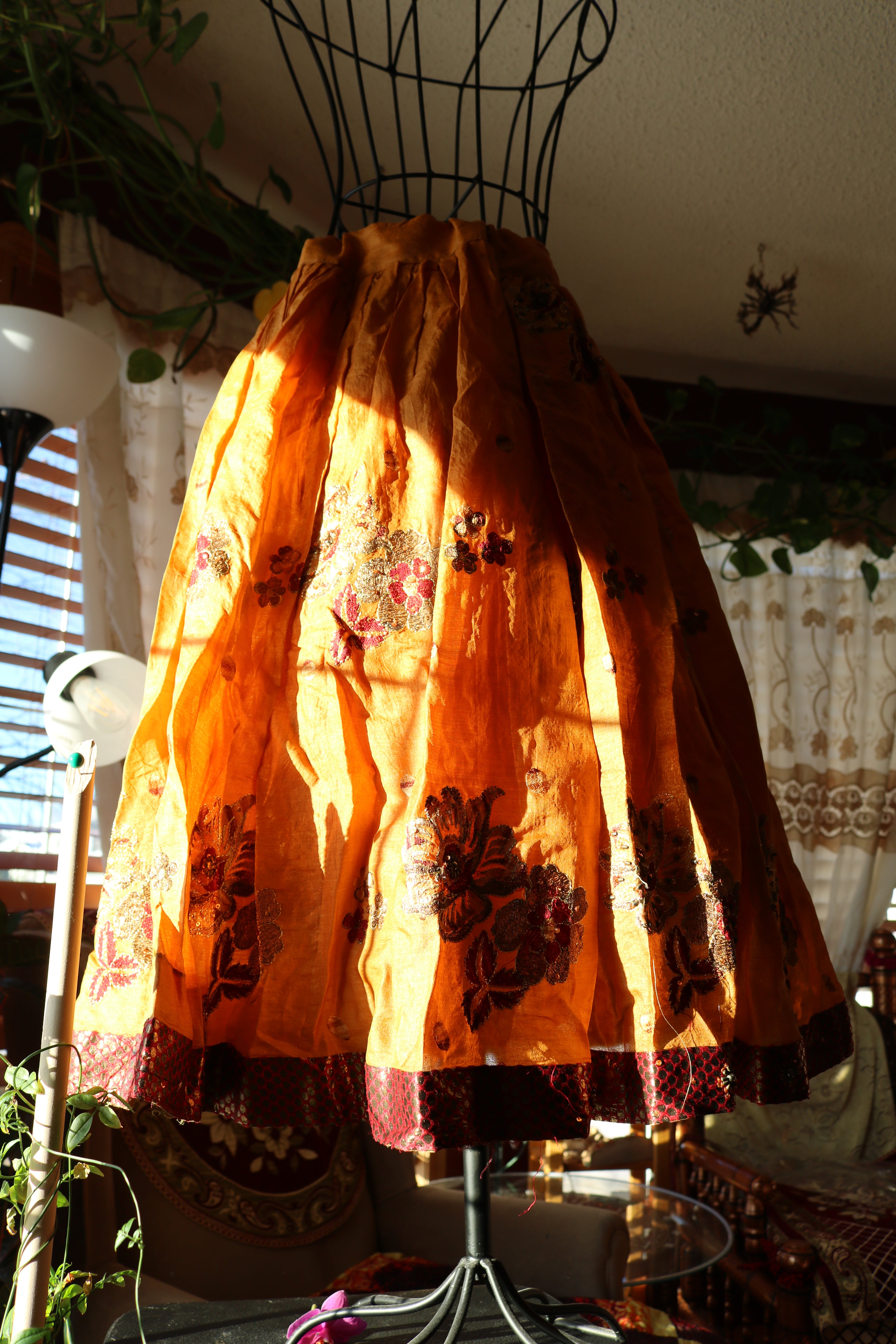 Mango Chilli Twirl Tales Midi Skirt