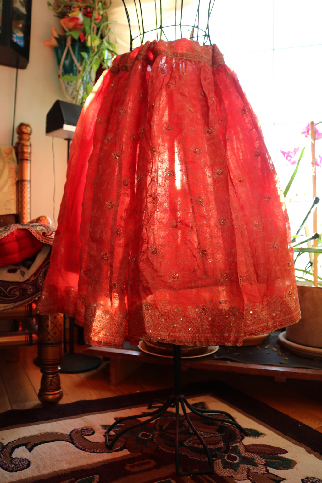 Grapefruit Twirl Tales Midi Skirt