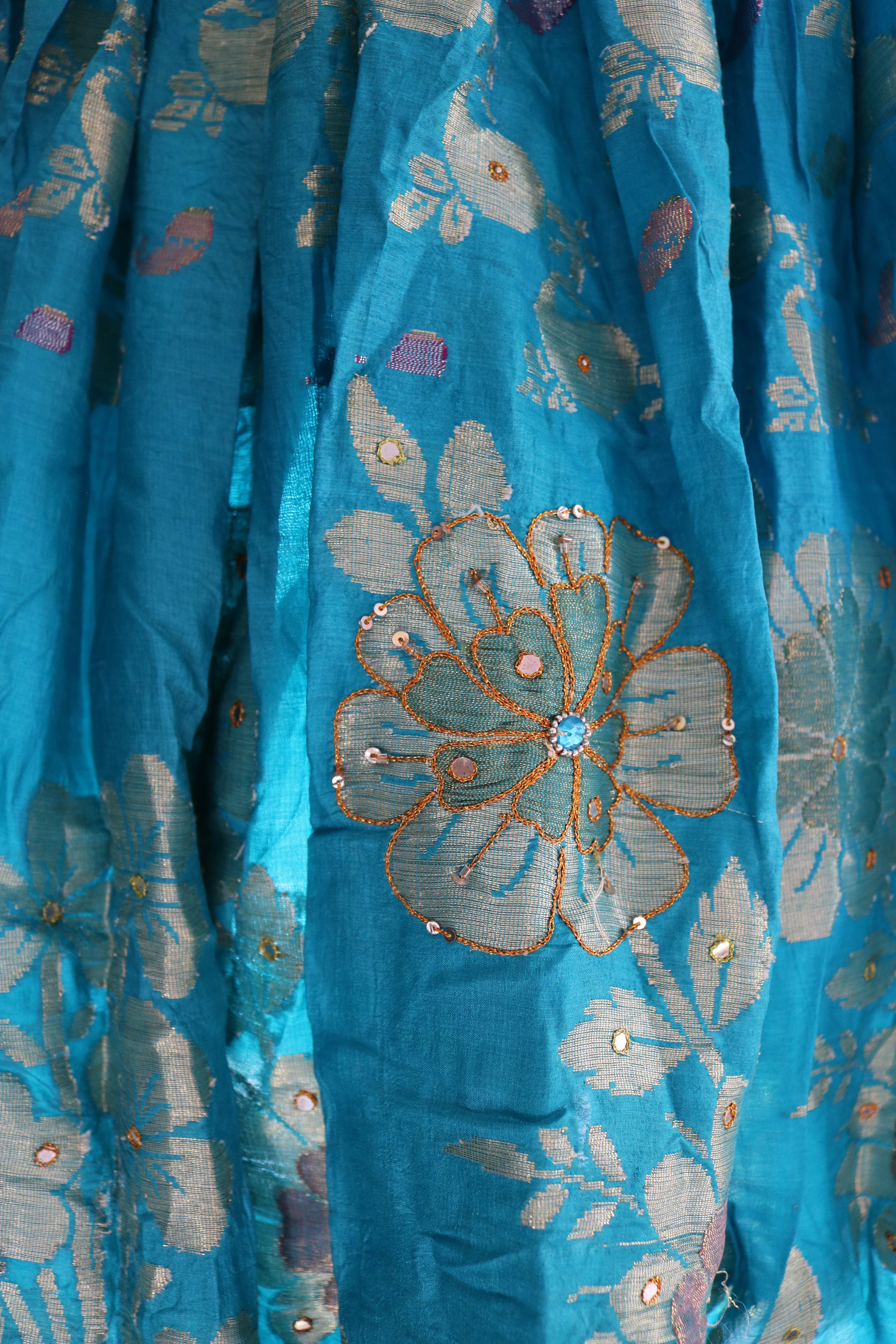 River Petals Twirl Tales Midi Skirt