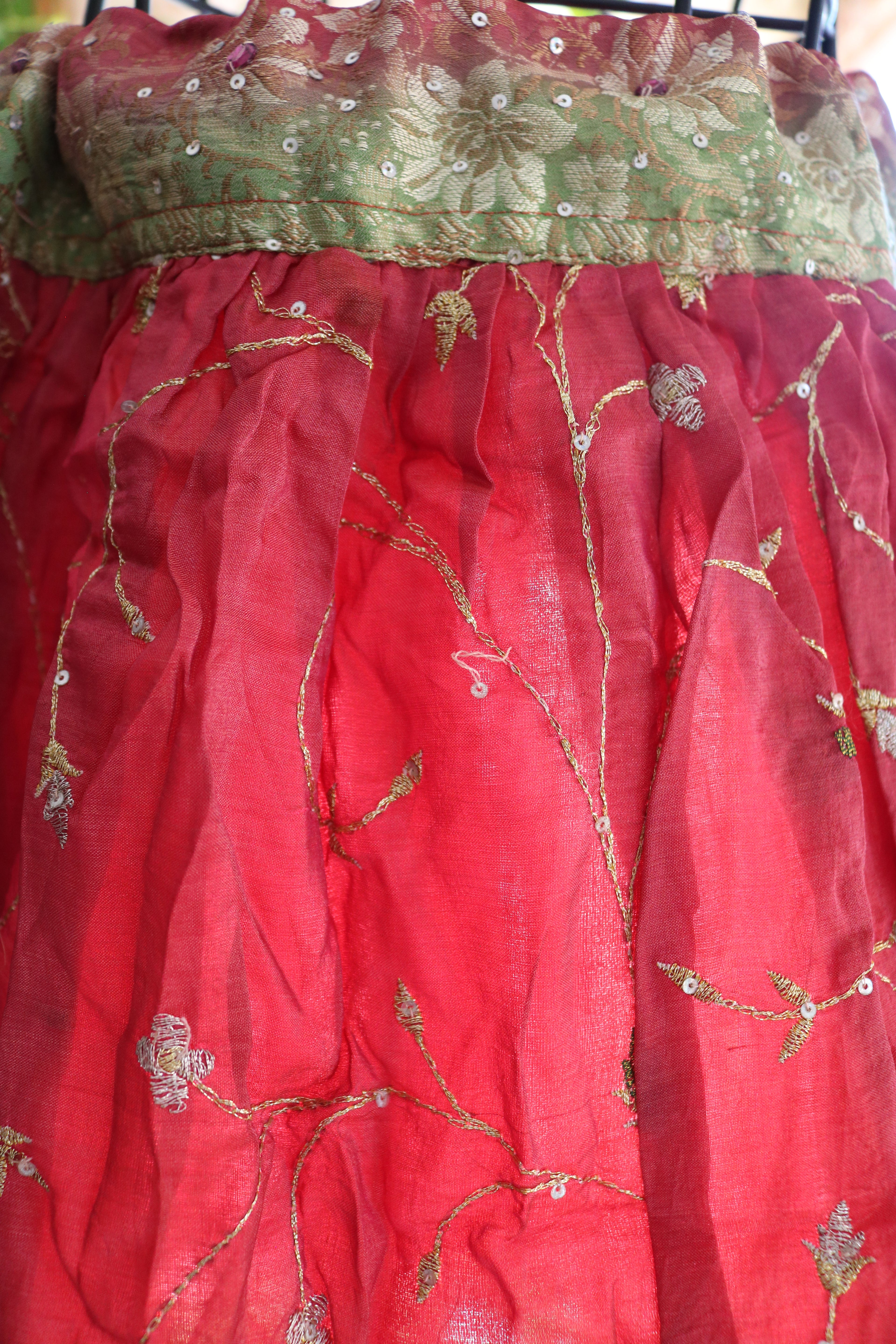 Watermelon Twirl Tales Midi Skirt