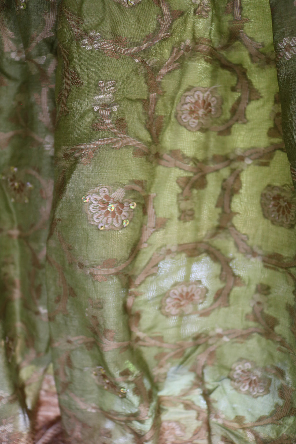 Pistachio Twirl Tales Midi Skirt