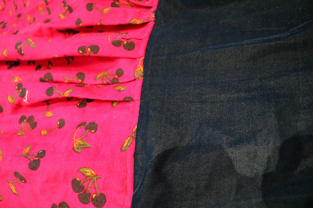 Midnight Cherry Picking Mermaid style Lehenga Set