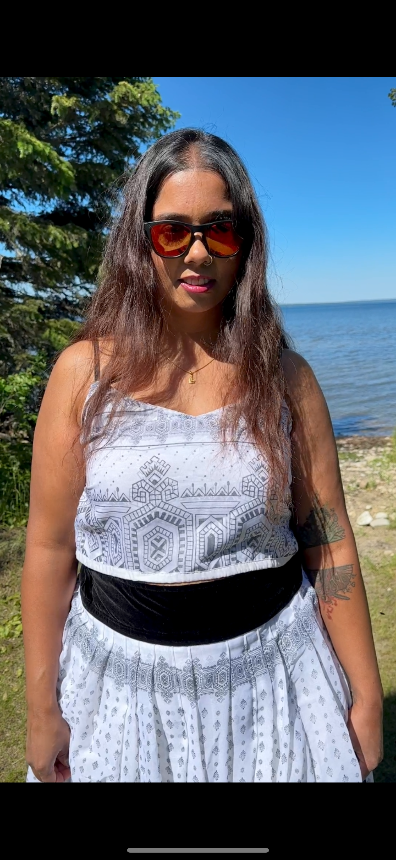 Salt and Pepper Lehenga Set