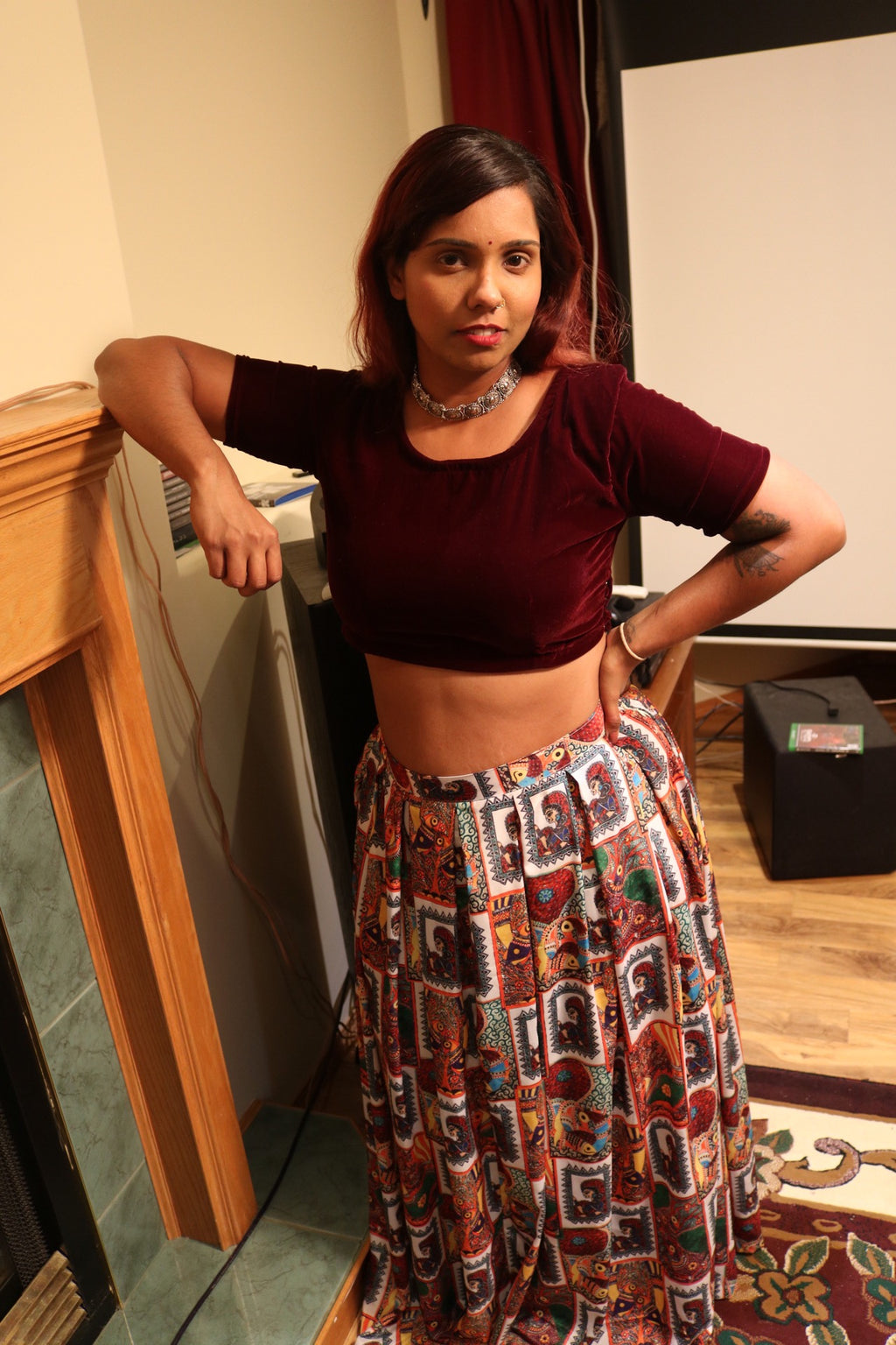 "My Tribe, My Rules" Lehenga Set (Big Print)