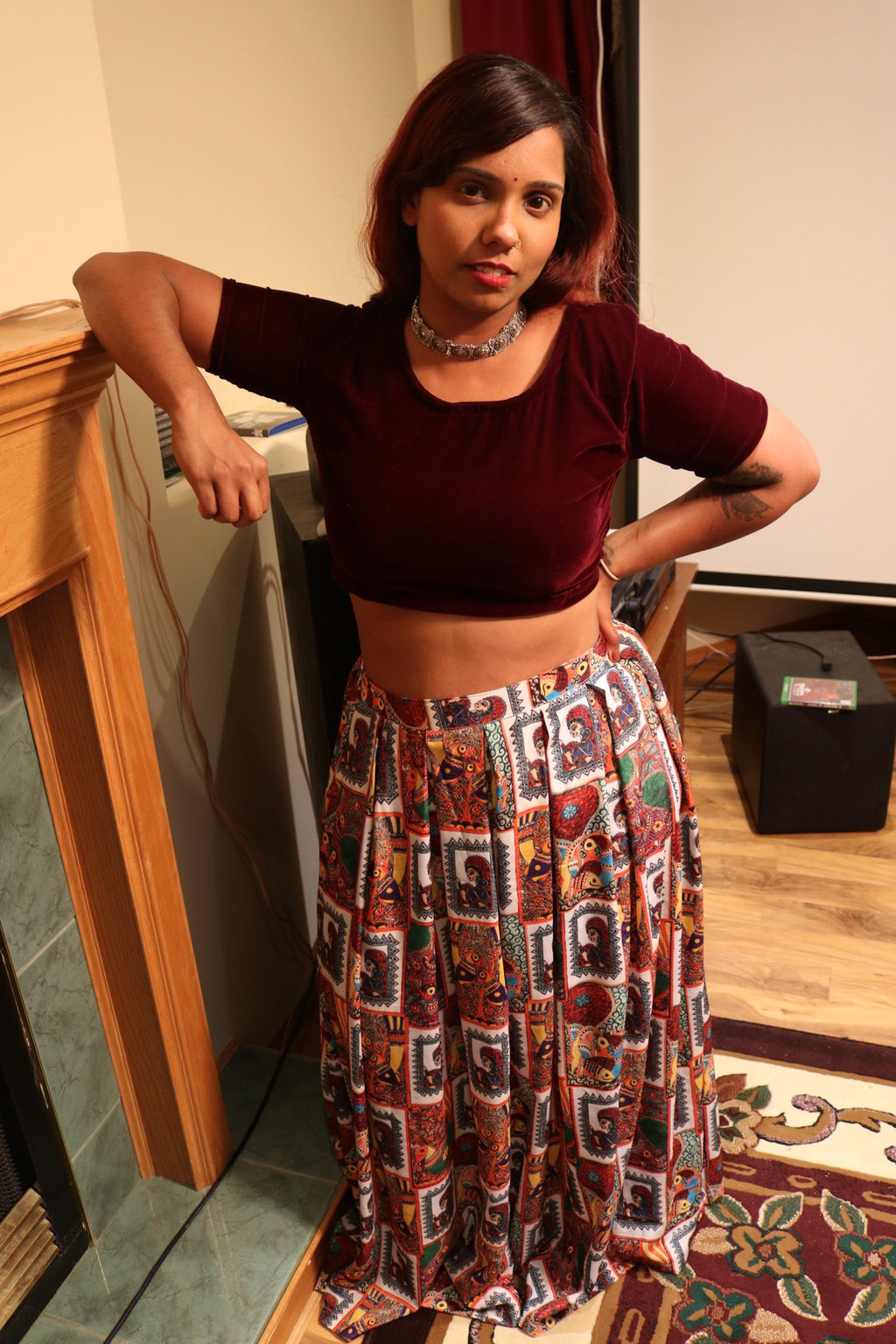"My Tribe, My Rules" Lehenga Set (Big Print)