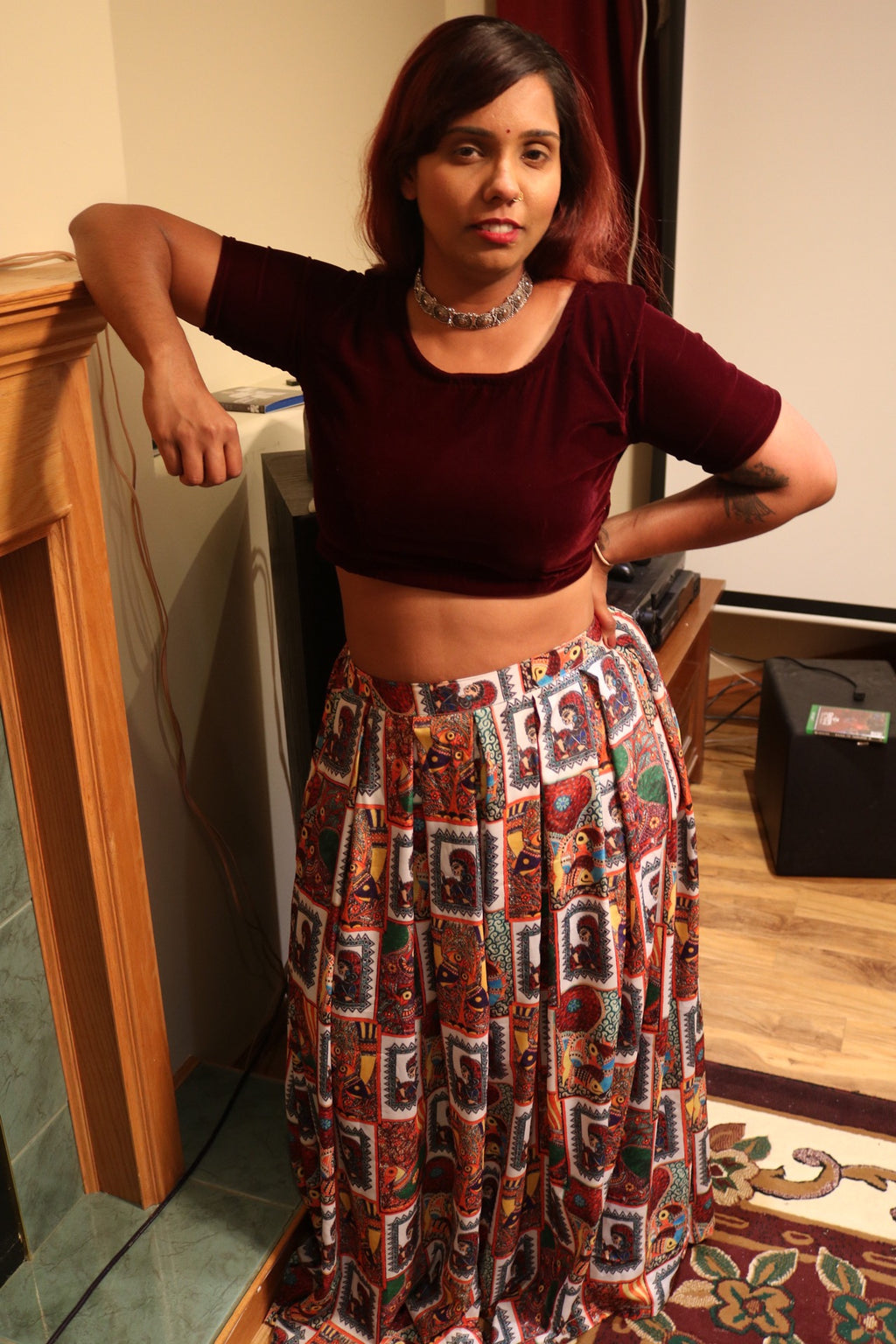 "My Tribe, My Rules" Lehenga Set (Big Print)