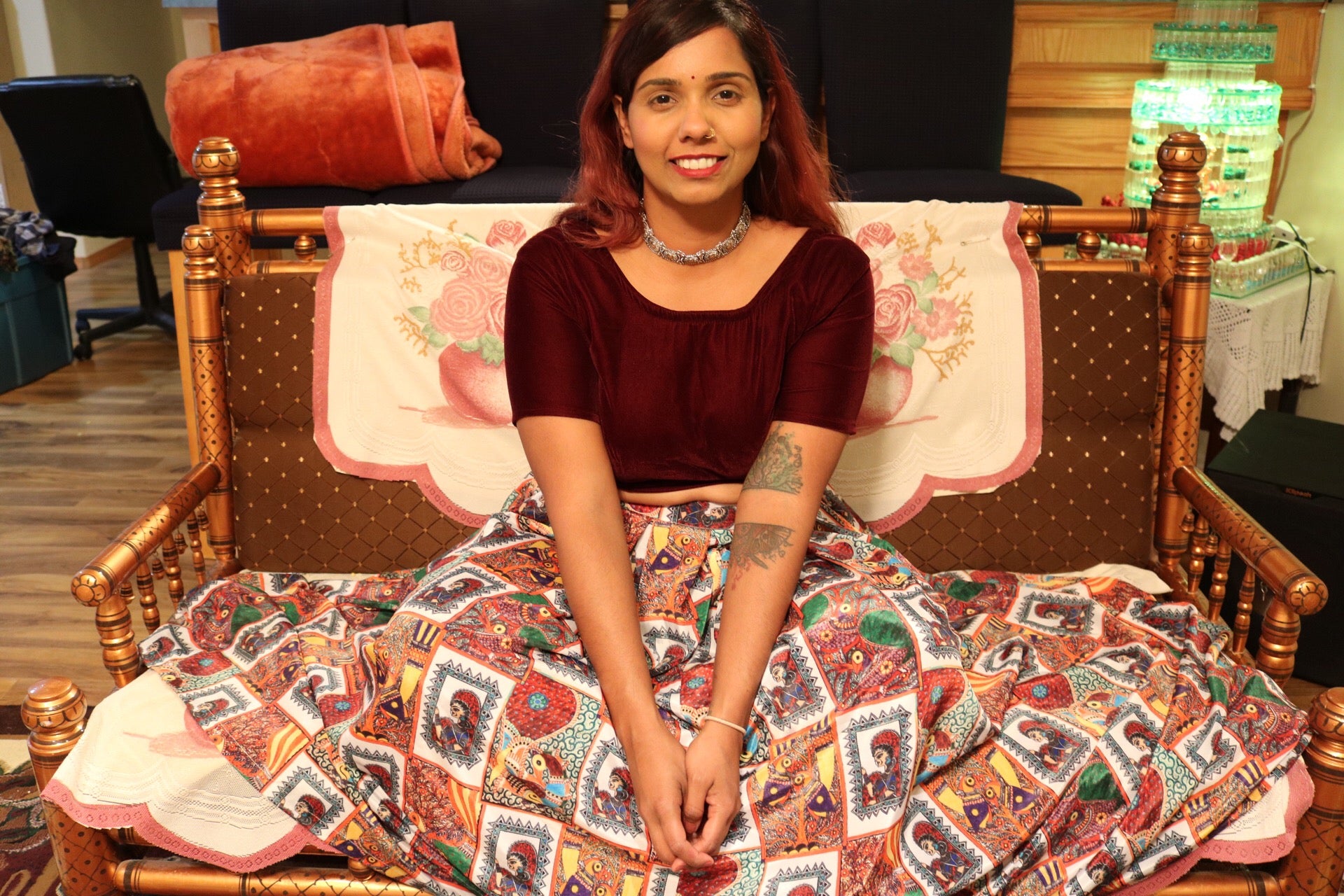 "My Tribe, My Rules" Lehenga Set (Big Print)