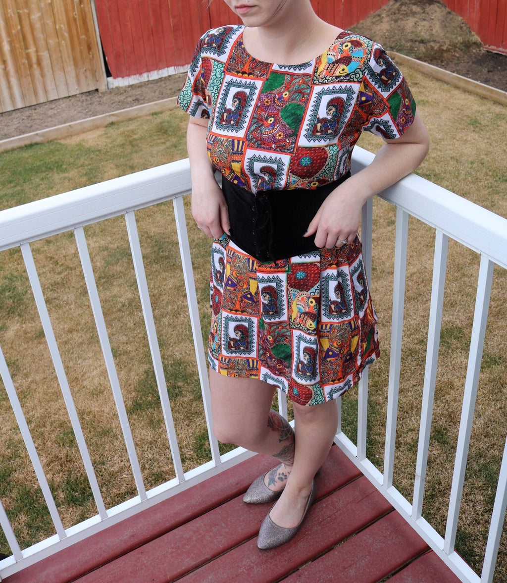 "My Tribe, My Rules" Mini Dress (Big Print)