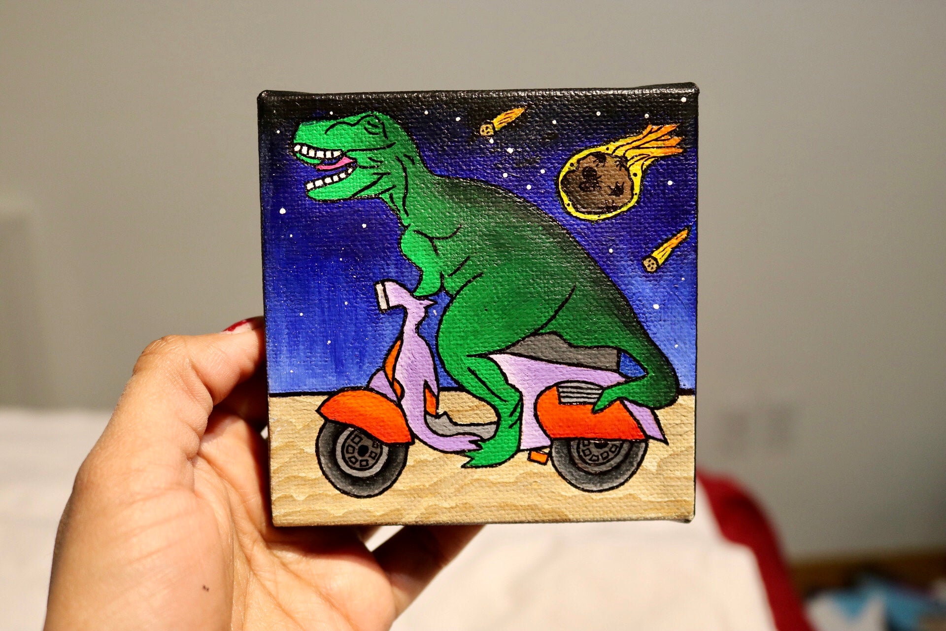 Jurassic Escape Blue Jean Jacket