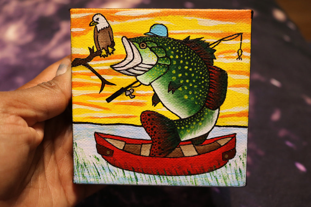 Gone Fishin' Blue Jean Jacket