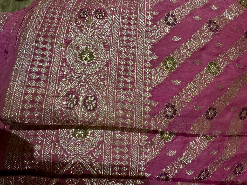 "Maharani's Plum Garden” Midi Co-ord Set