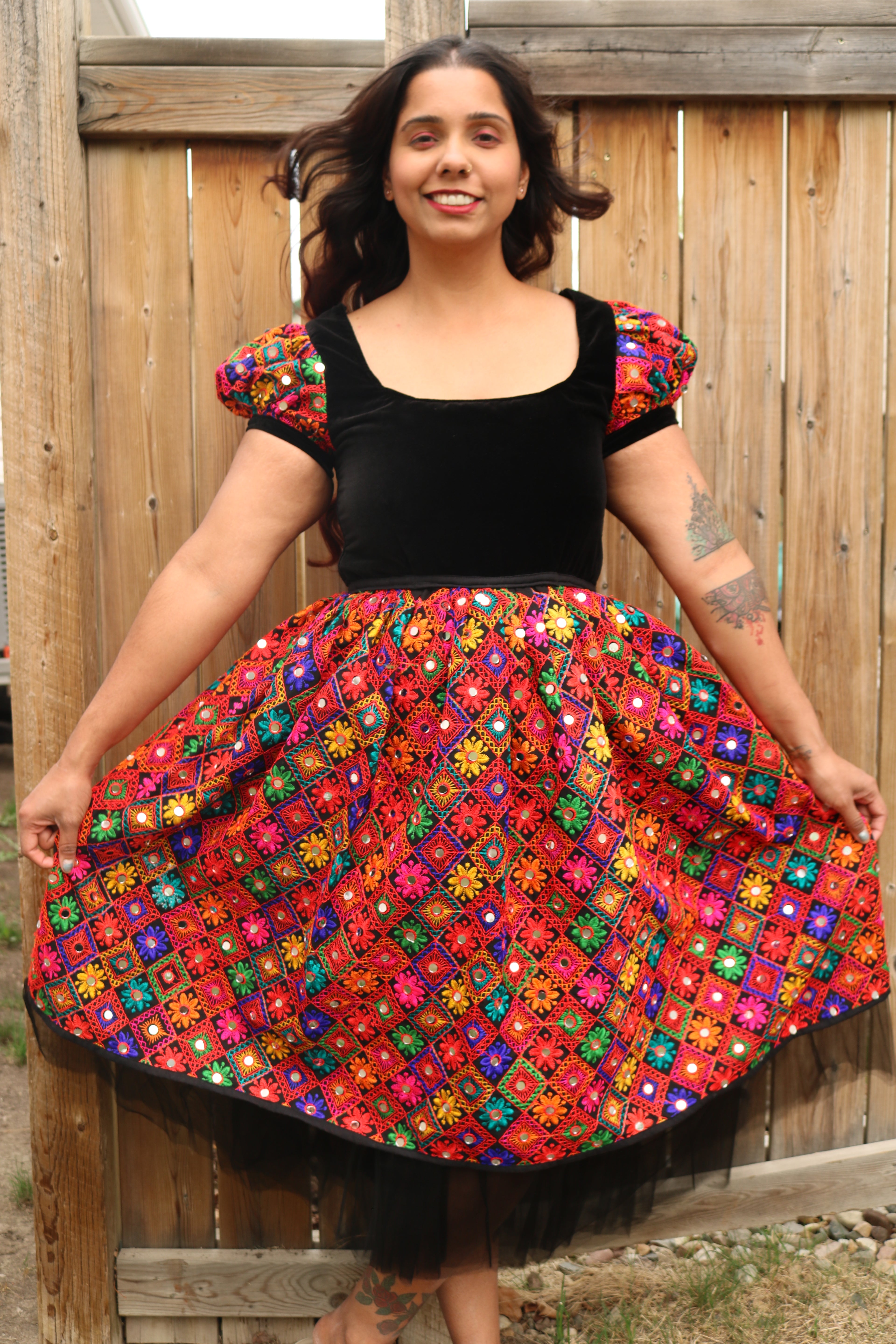 The Mirror Muse Below Knee Skirt